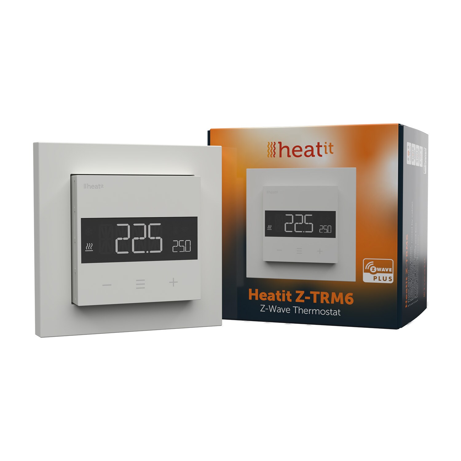 HeatIt Z-TRM6 Thermostat  Z-Wave 800 Serie (Wei&szlig; RAL 9003) - Bild 1