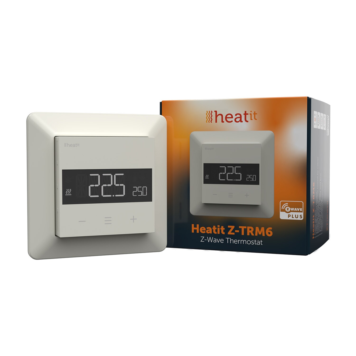 Heatit Z-TRM6 Thermostat Z-Wave 800er Serie (Wei&szlig; RAL 9010) - Bild 1