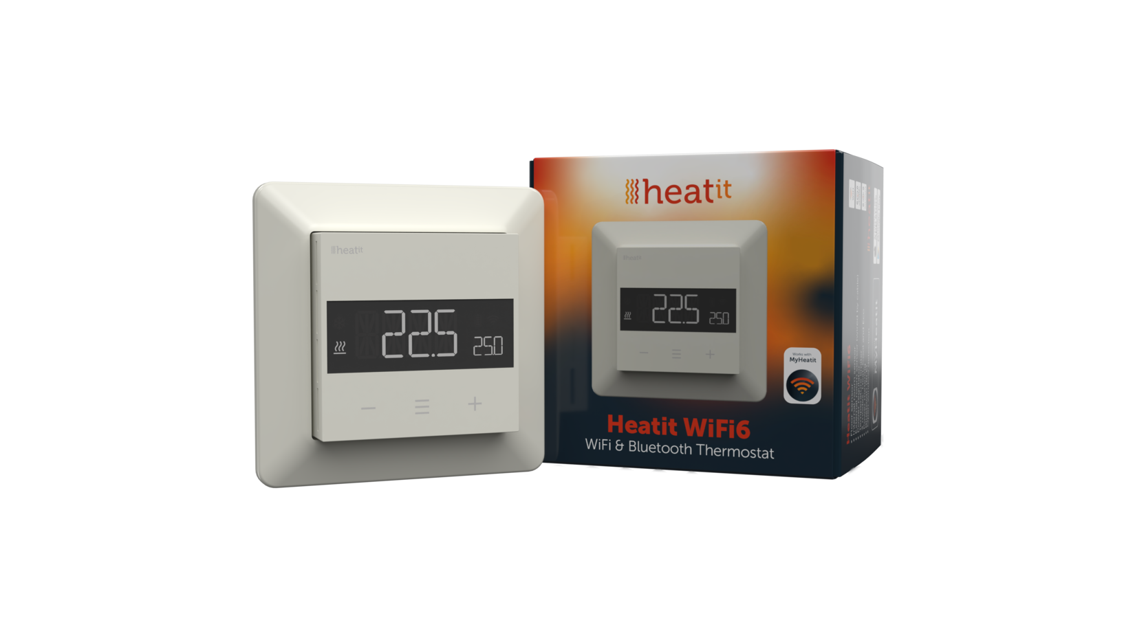 Heatit WiFi6 Thermostat (Weiß RAL 9010)