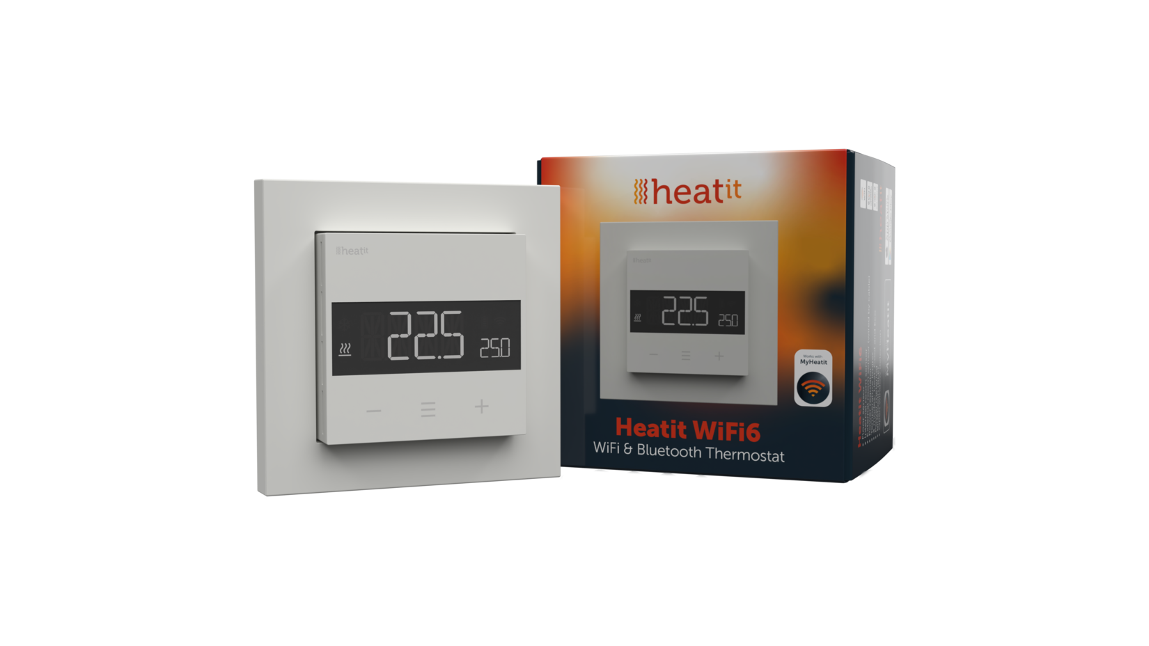 Heatit WiFi6 Thermostat (Weiß RAL 9003)