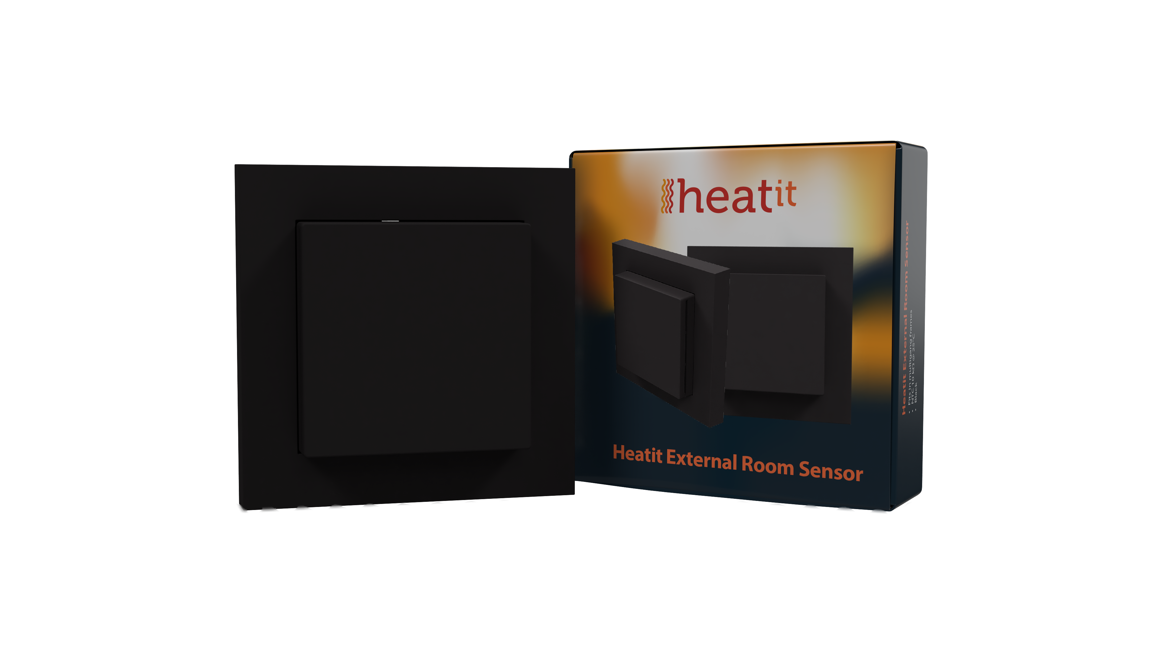 Heatit External Temperature Sensor (Schwarz Matt) - Bild 1