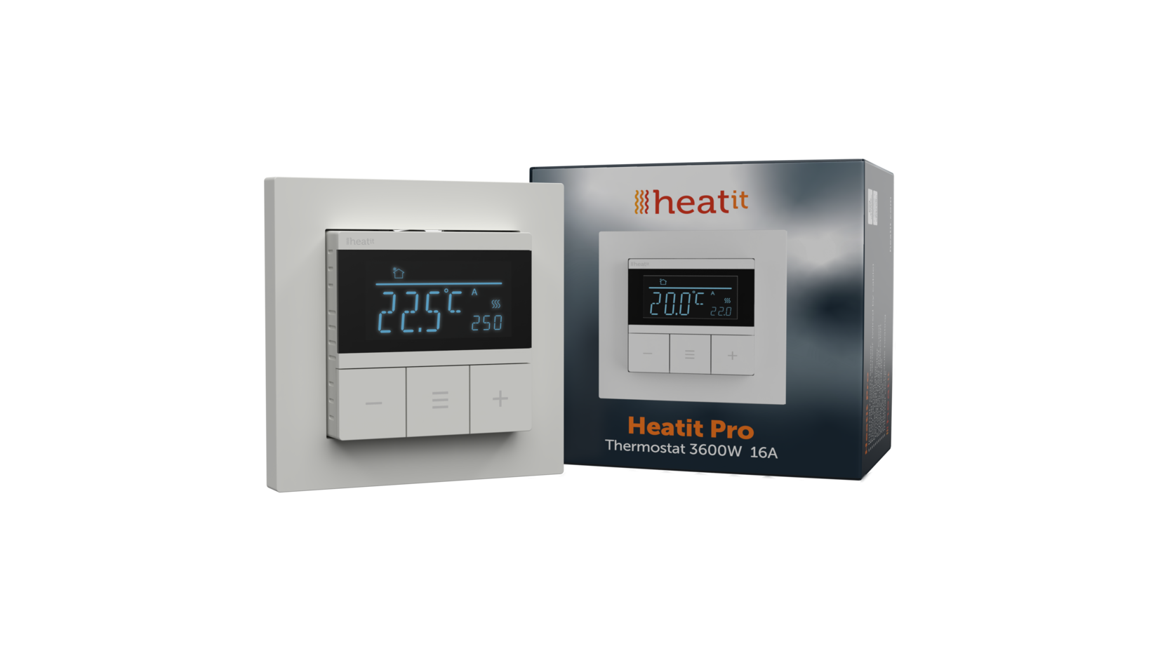 Heatit Pro Thermostat (Weiß RAL 9003)
