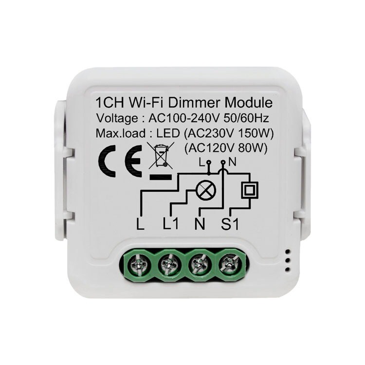 Netplus 1-channel Triac Dimmer WLAN Dimmer 1-Kanal SmartLife oder Tuya Smart App - Bild 1