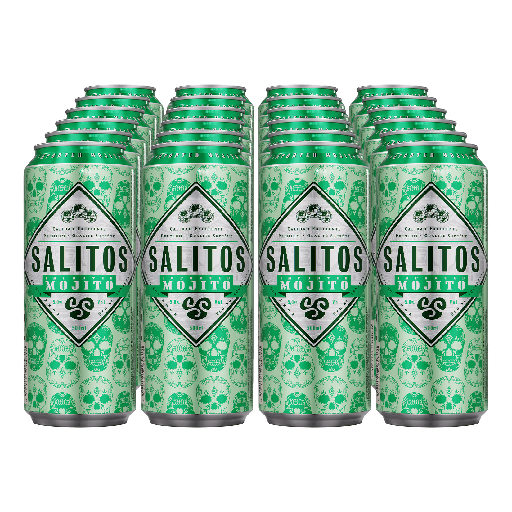 Salitos Mojito 5,0 % vol 0,5 Liter, 24er Pack - Bild 1