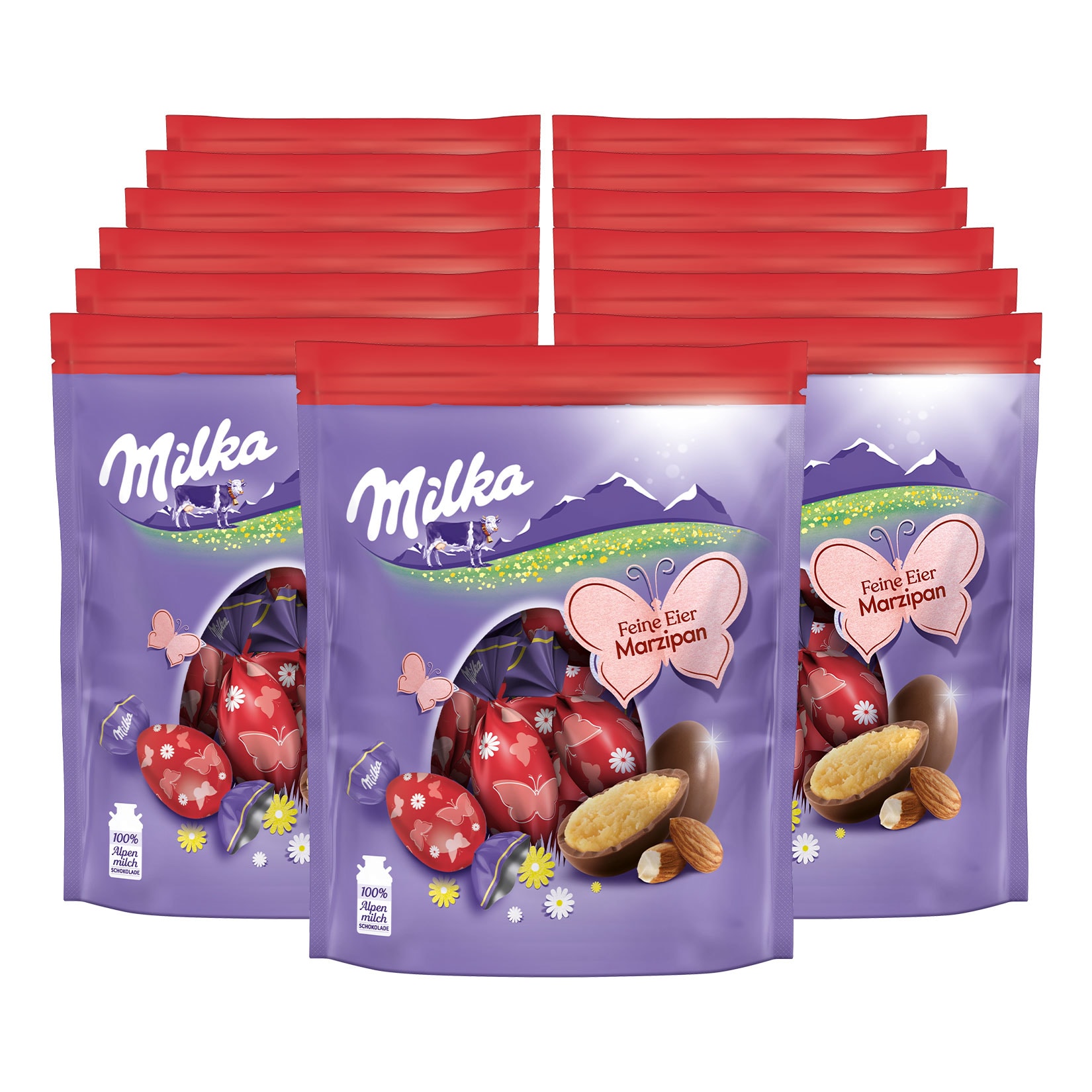 Milka Feine Eier Marzipan-Cr&egrave;me 90 g, 13er Pack - Bild 1