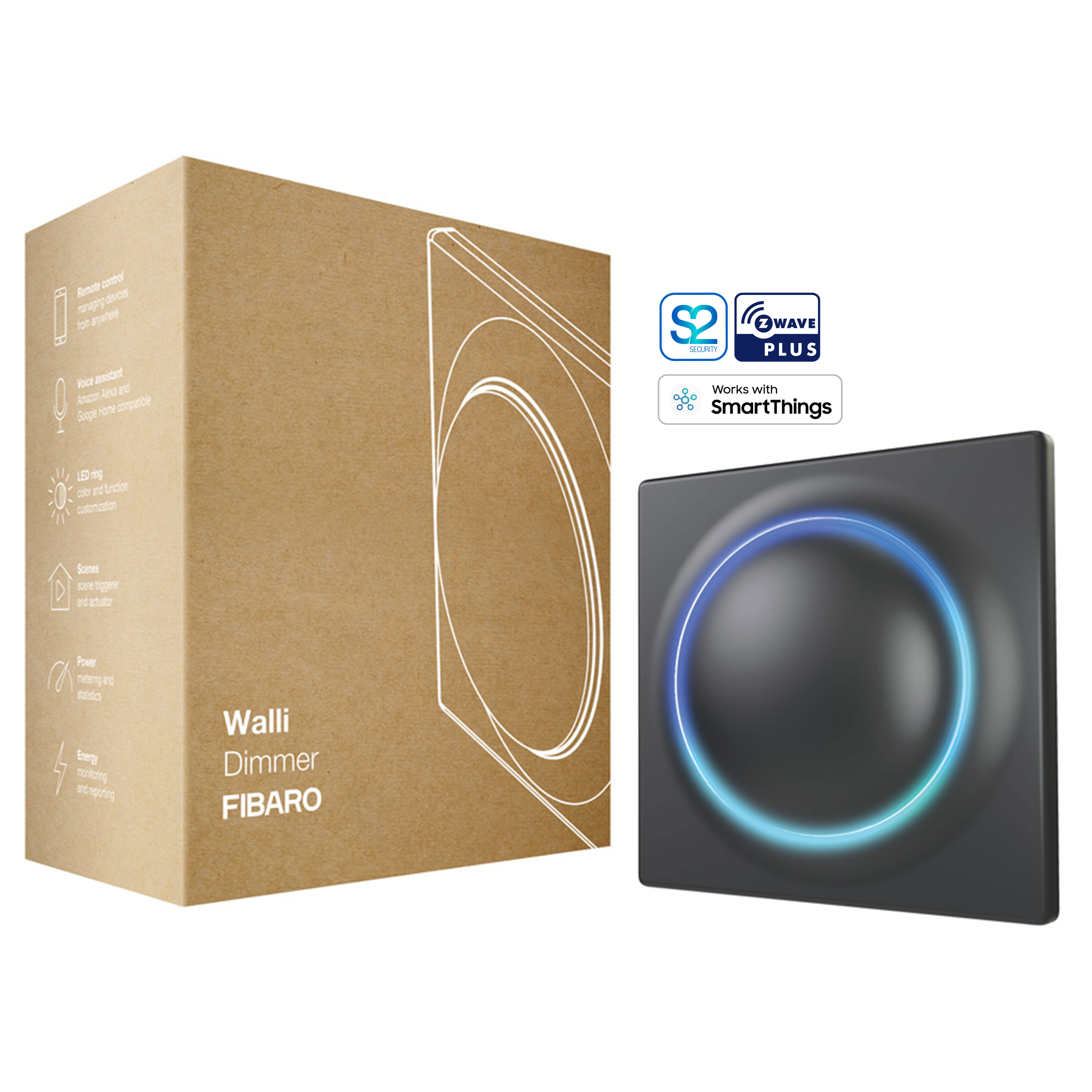FIBARO Walli Dimmer (Schwarz) - Bild 1