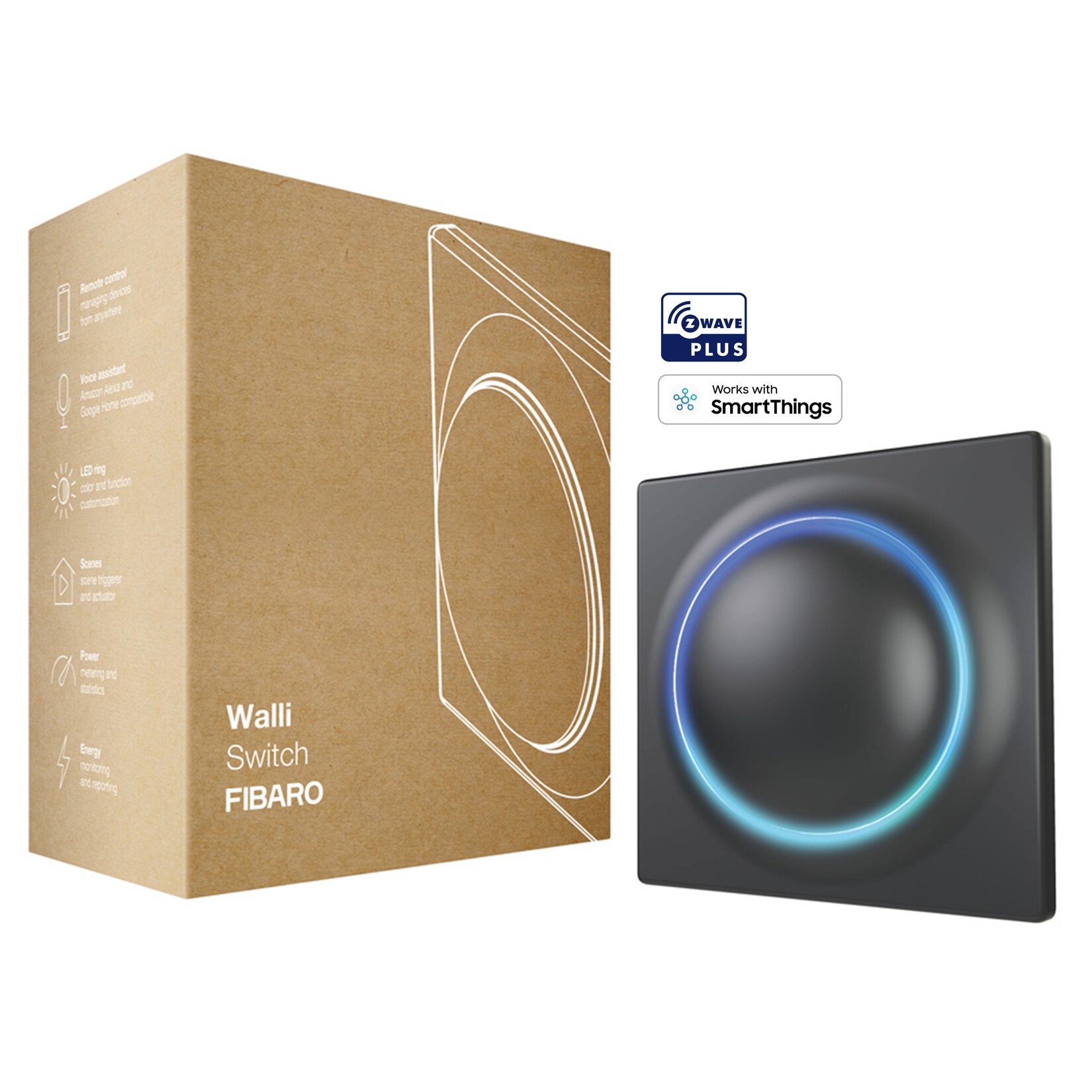 FIBARO Walli Switch (Schwarz)