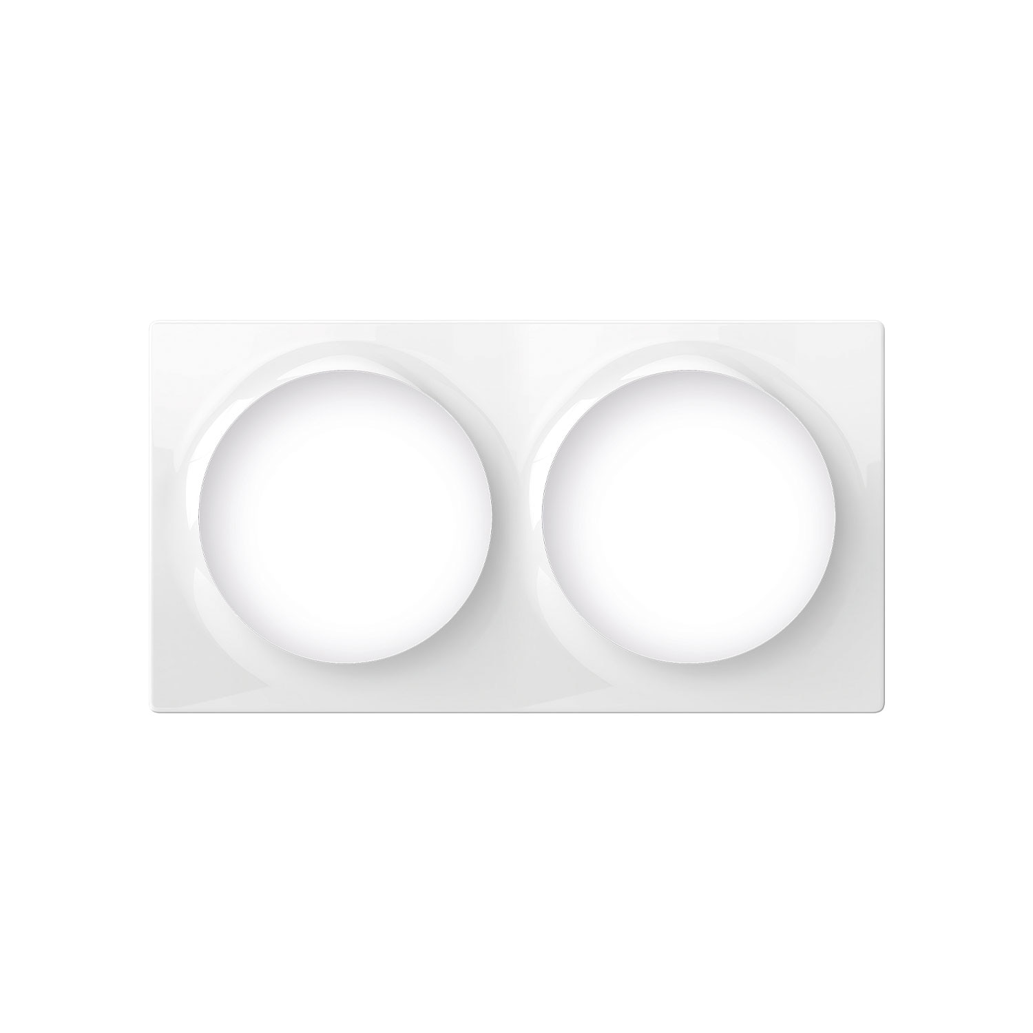 FIBARO Zweifach-Abdeckplatte f&uuml;r Ger&auml;te der Walli-Serie (Wei&szlig;) - Bild 1
