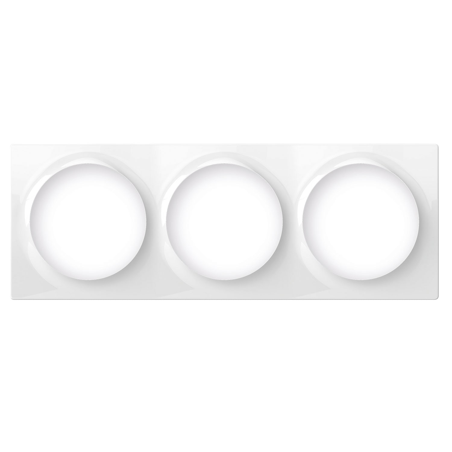 FIBARO Dreifach-Abdeckplatte f&uuml;r Ger&auml;te der Walli-Serie (Wei&szlig;) - Bild 1