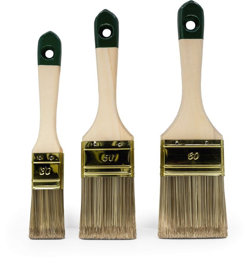 Lasurpinsel-Set 3tlg., gr&uuml;n - Bild 1