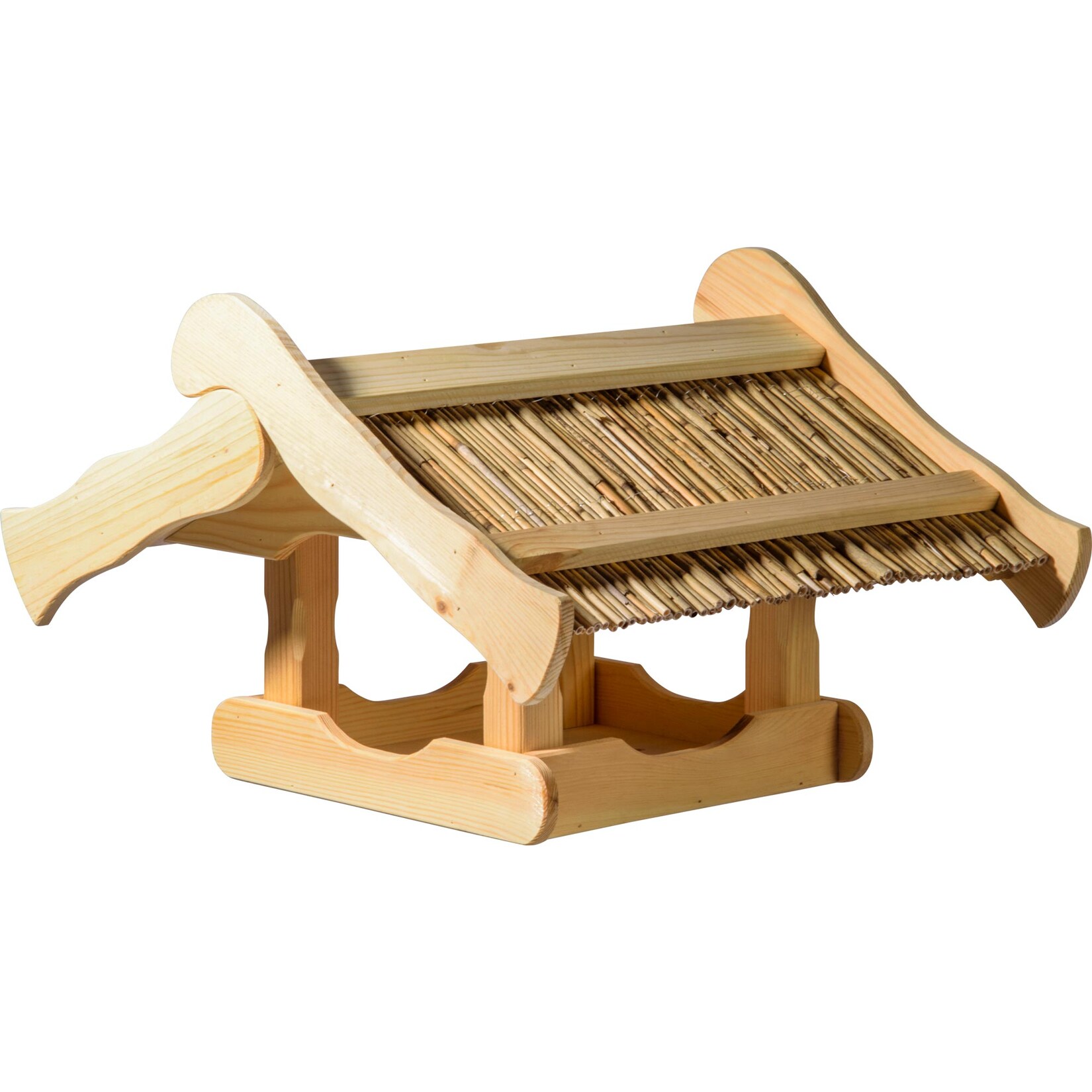 dobar Vogelhaus "Kunoy" mit Schilfdach, für Ständer