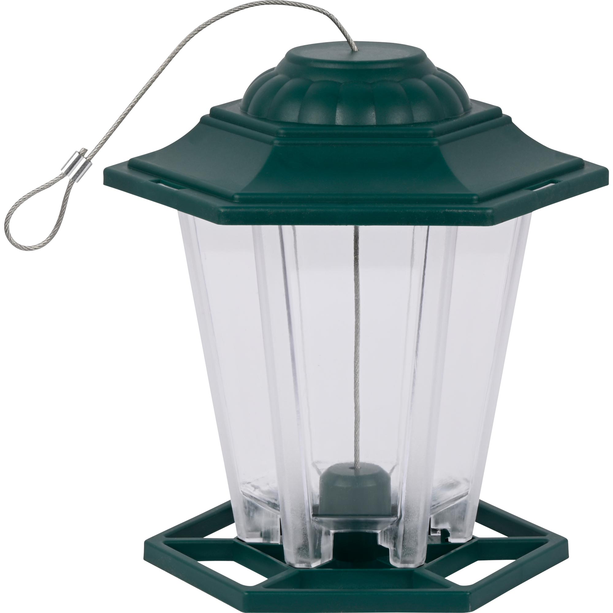 dobar Futterautomat f&uuml;r Wildv&ouml;gel Laterne  h&auml;ngend, gr&uuml;n - Bild 1