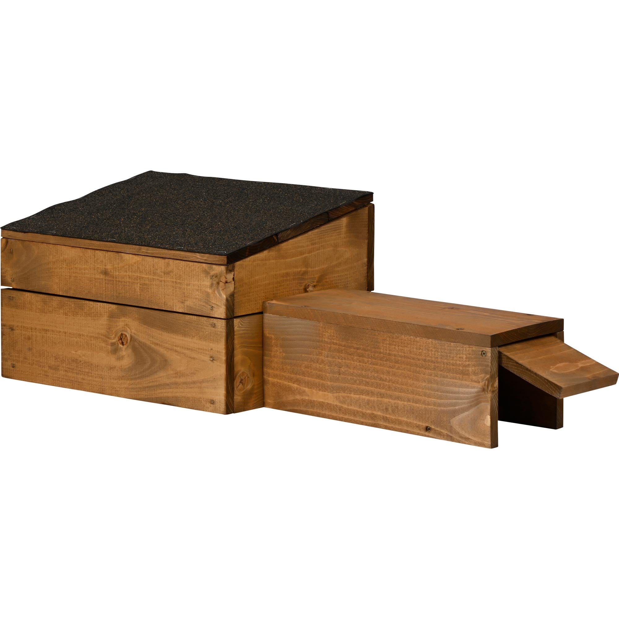 dobar Igelhaus mit schwarzem Bitumendach und Rattenklappe - Bild 1