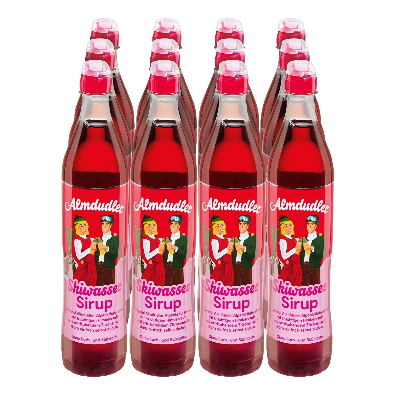 Almdudler Skiwasser Sirup 0,7 Liter, 12er Pack - Bild 1