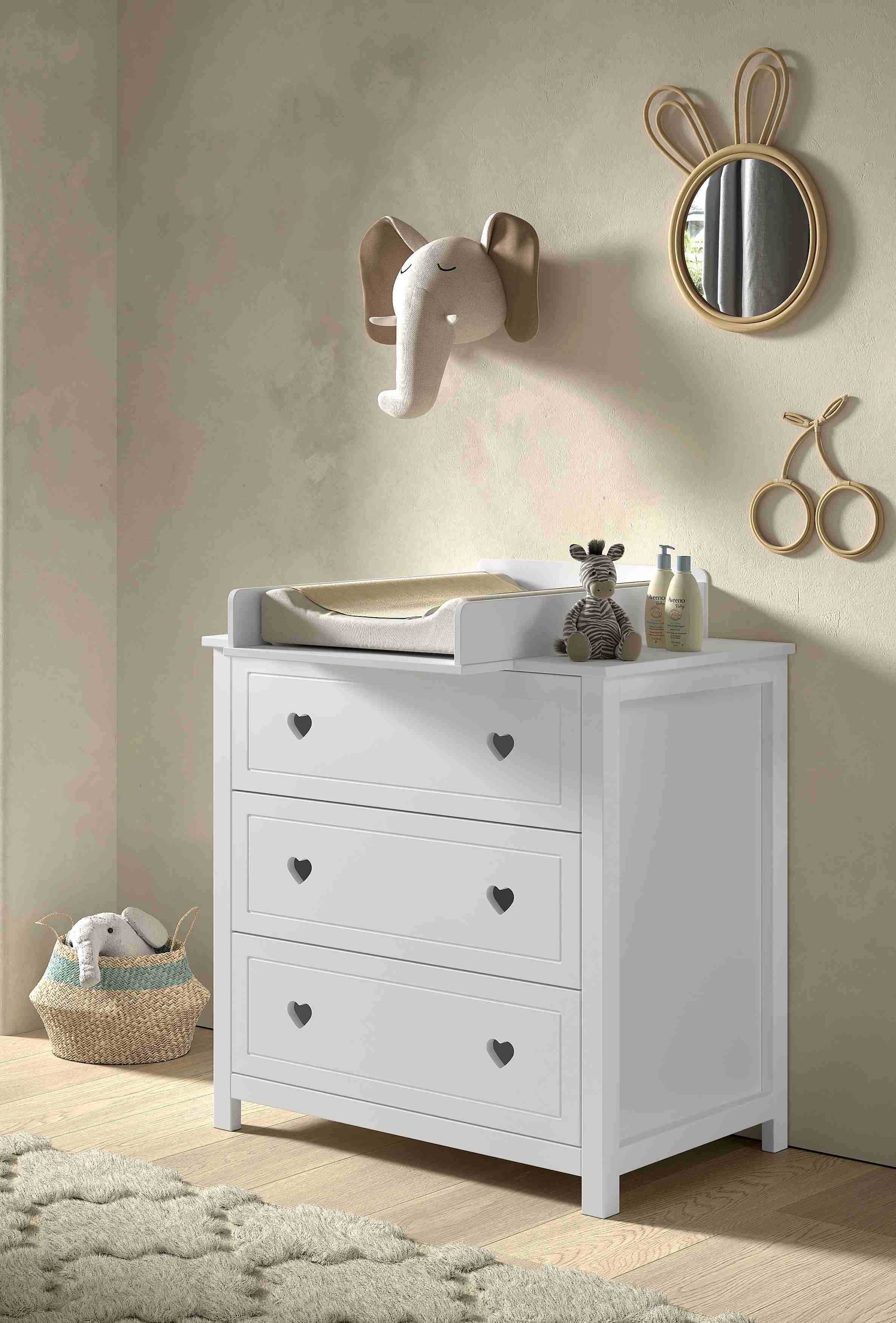 AMORI Wickelaufsatz f&uuml;r AMKO3314, wei&szlig; lackiert - Bild 1