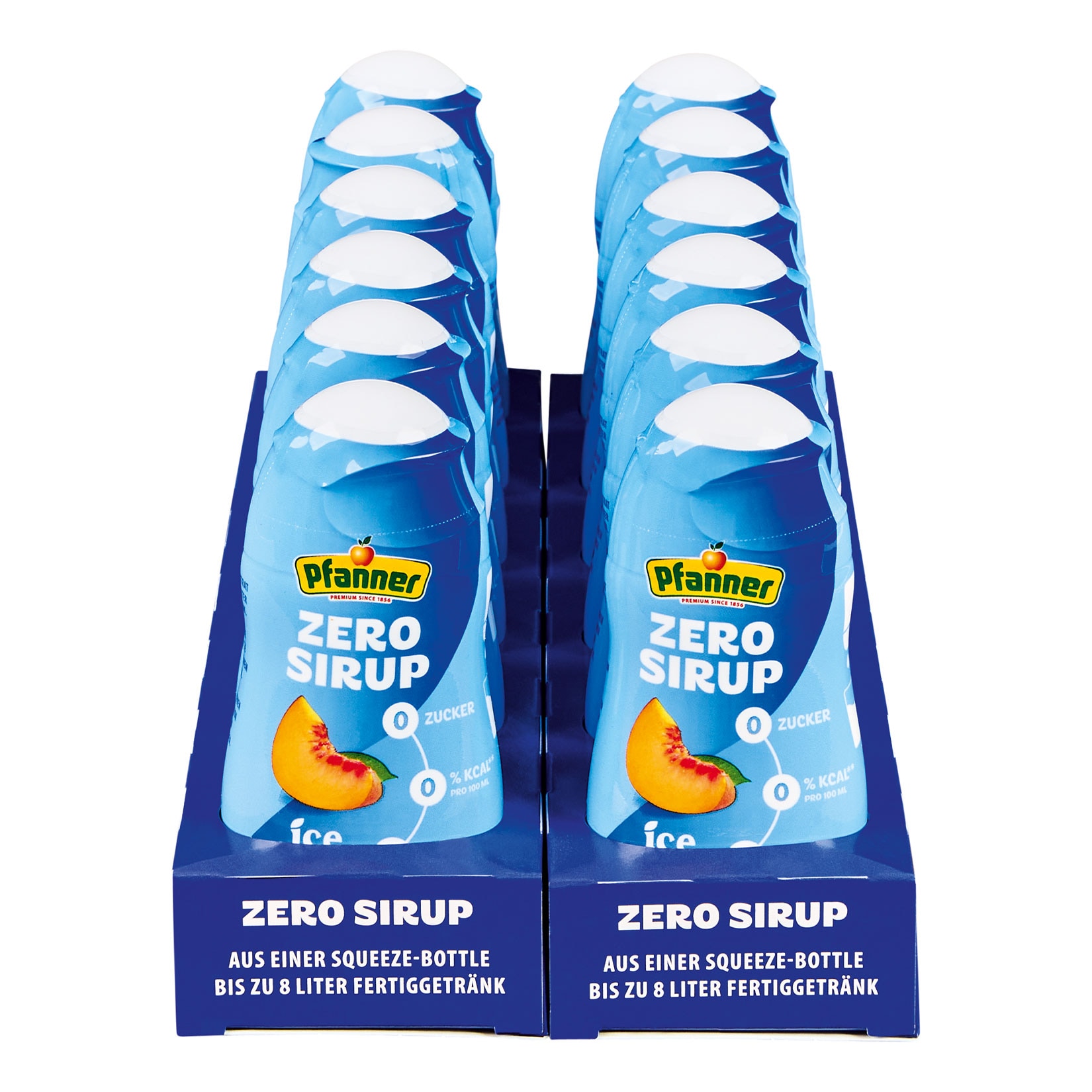 Pfanner Eistee Zero Sirup Pfirsich 57 ml, 12er Pack - Bild 1