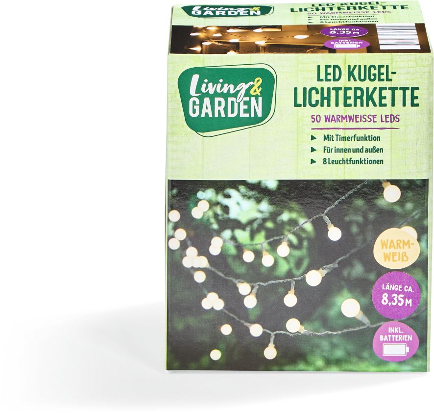 LED Kugelleuchte, warmwei&szlig; - Bild 1