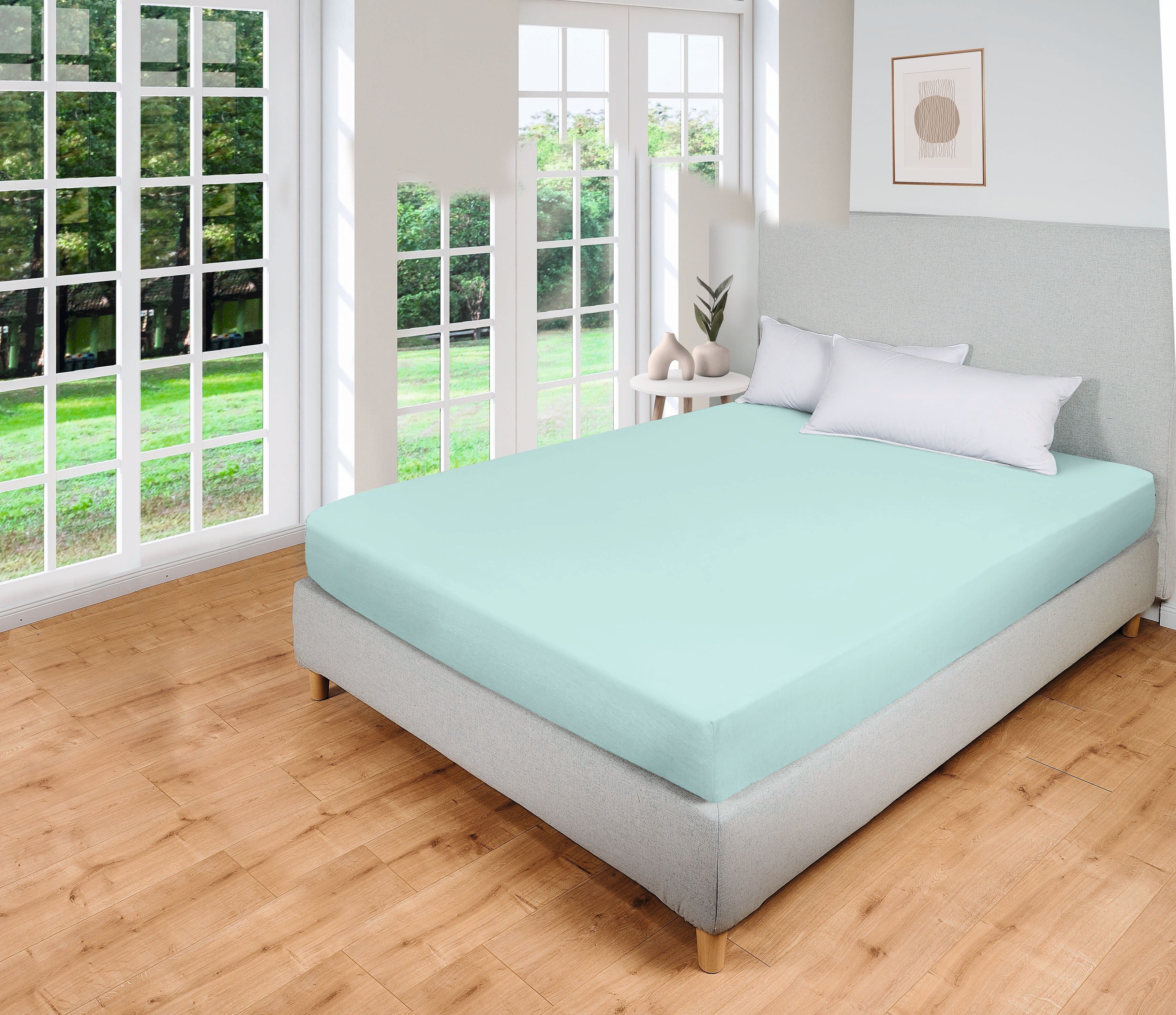 Dekor Spannbettlaken 2er &Uuml;G mint - Bild 1