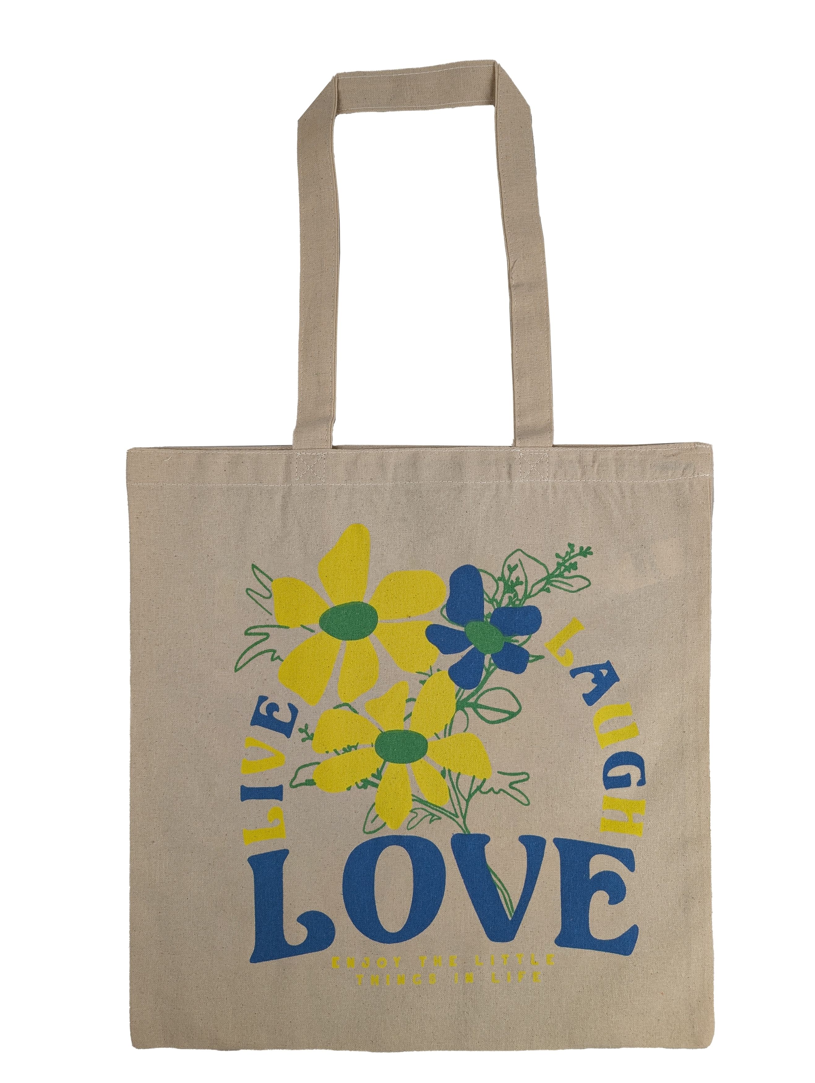 Spirit of Colours Baumwollbeutel Live, Laugh, Love - Bild 1