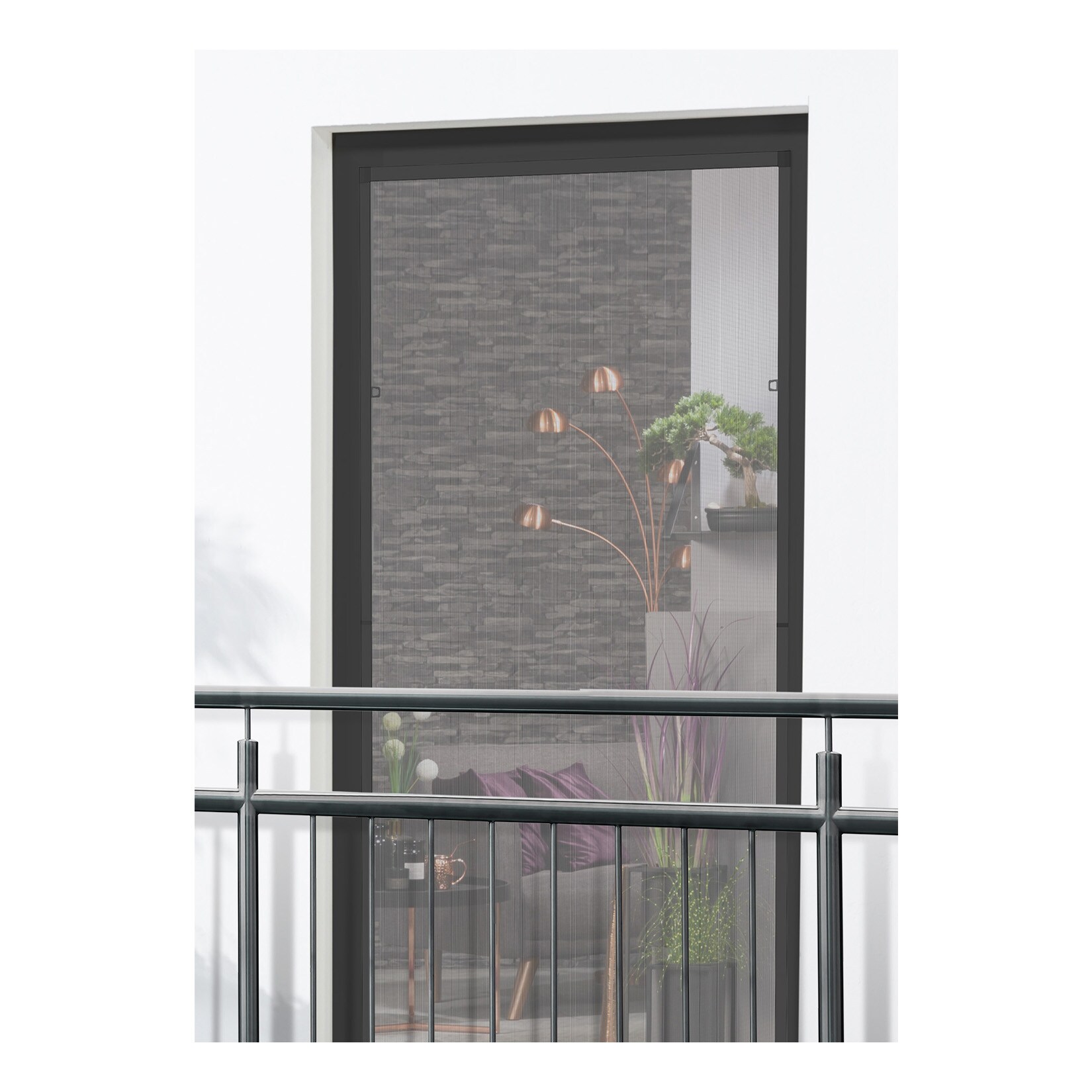 Fensterbausatz "COMPACT XL" 130x220 cm in braun