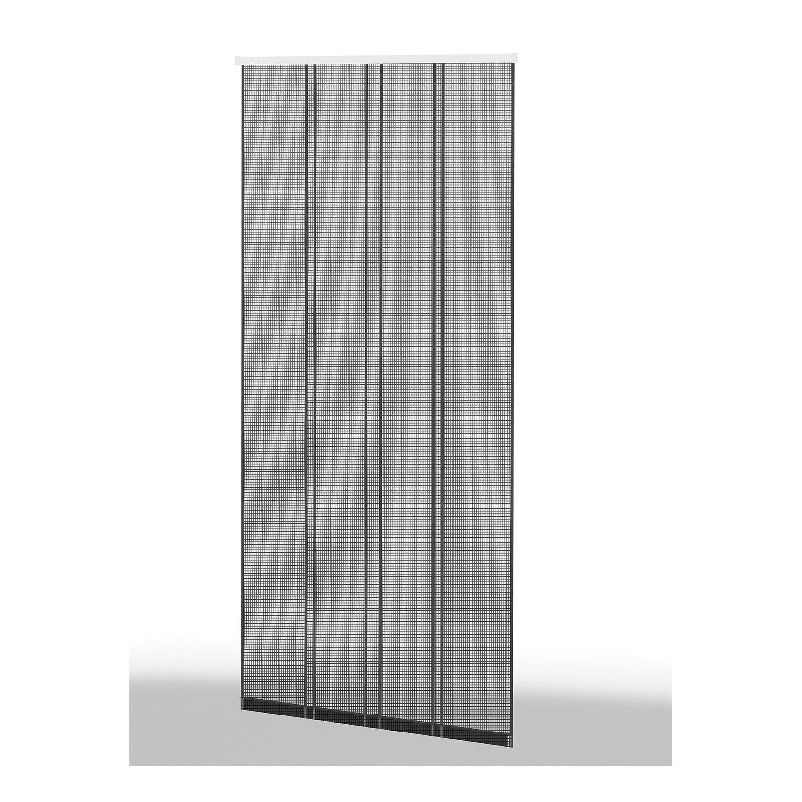 Klemm-Lamellenvorhang "COMFORT" 100x220cm Braun / Anthrazit - Bild 1