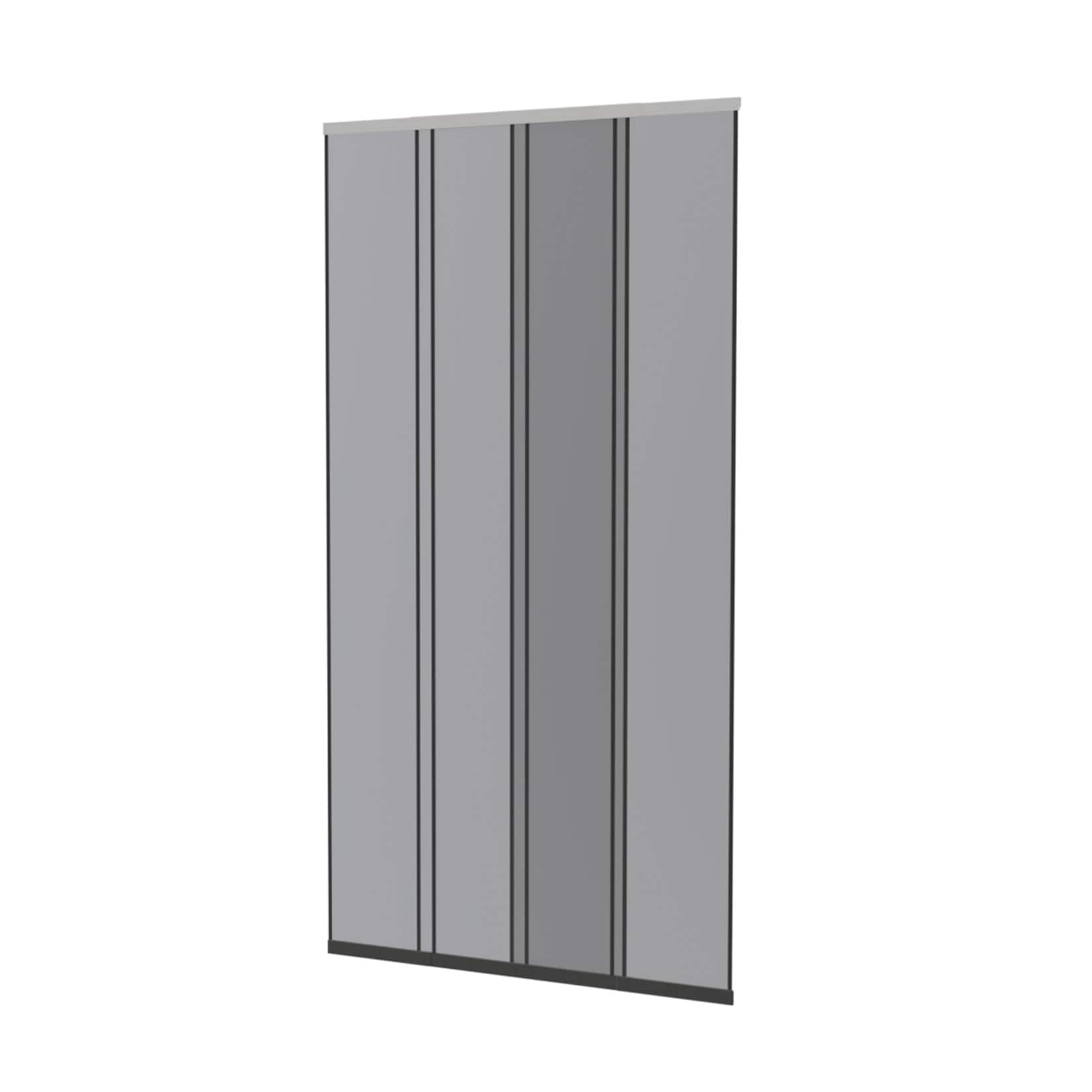 Teleskop-Lamellen-Vorhang "FAST" 100x220cm Schwarz - Bild 1