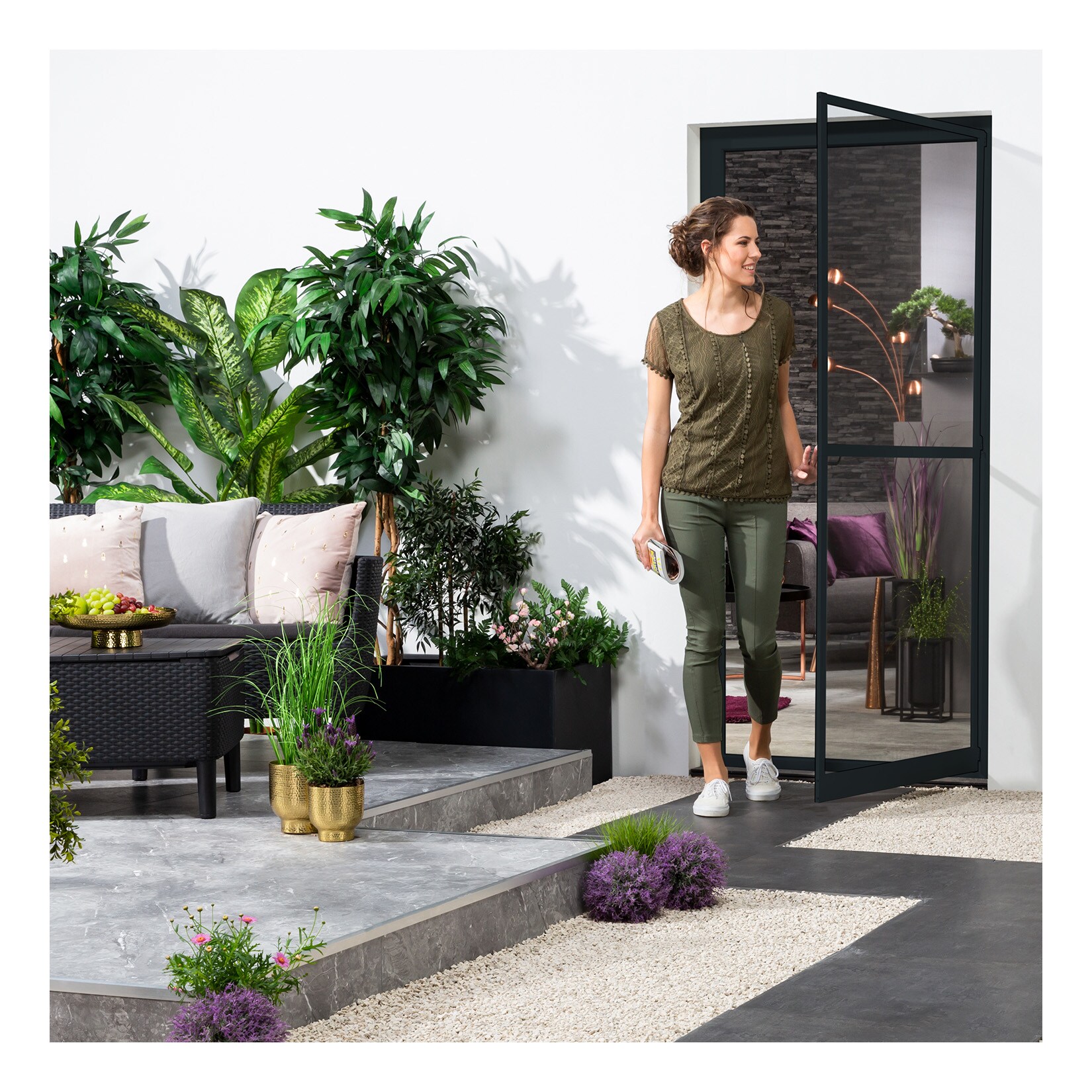 Türbausatz "MASTER SLIM+" 100x210 cm in Anthrazit