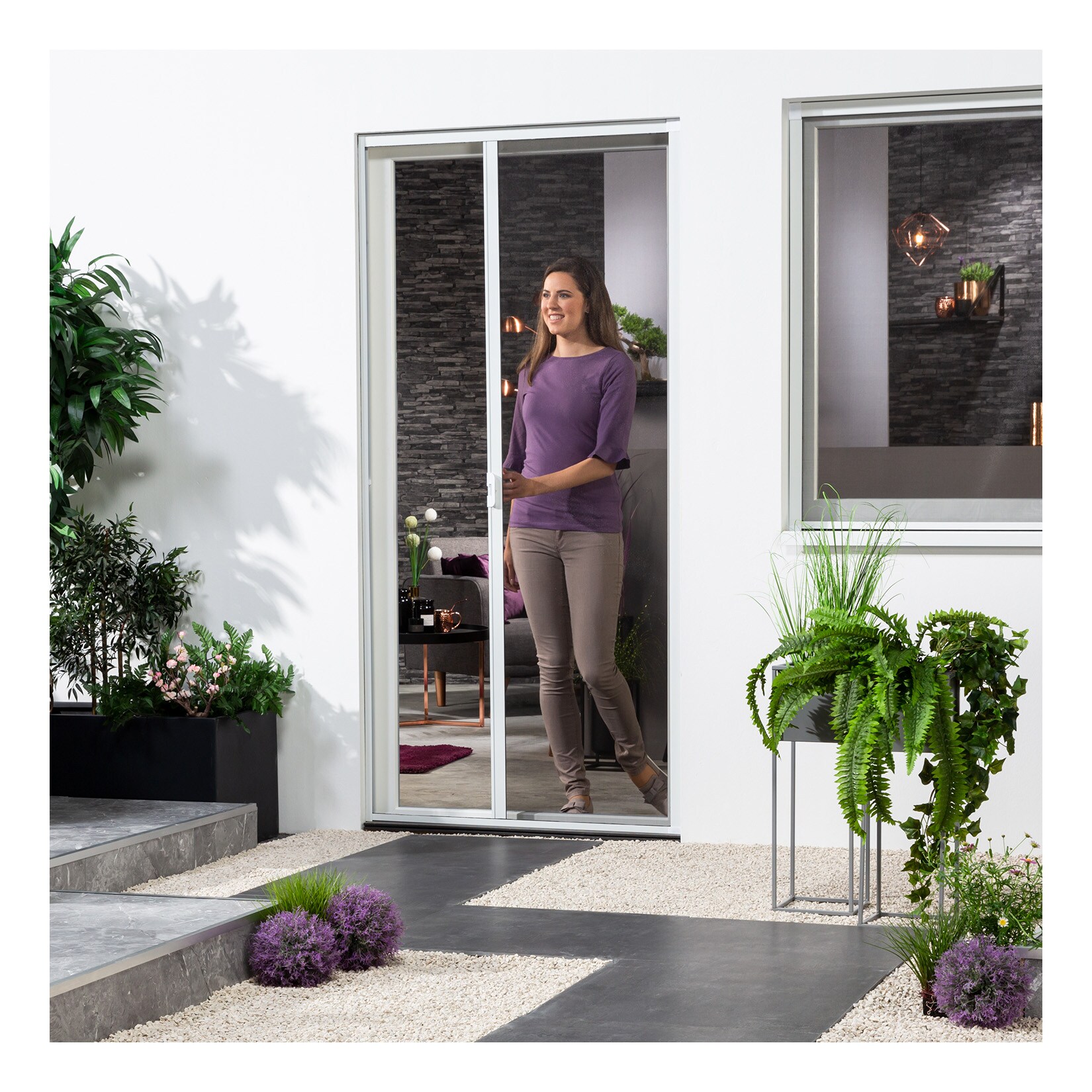 Alu-Türrollo Bausatz "SMART" 125x220 cm in Weiß
