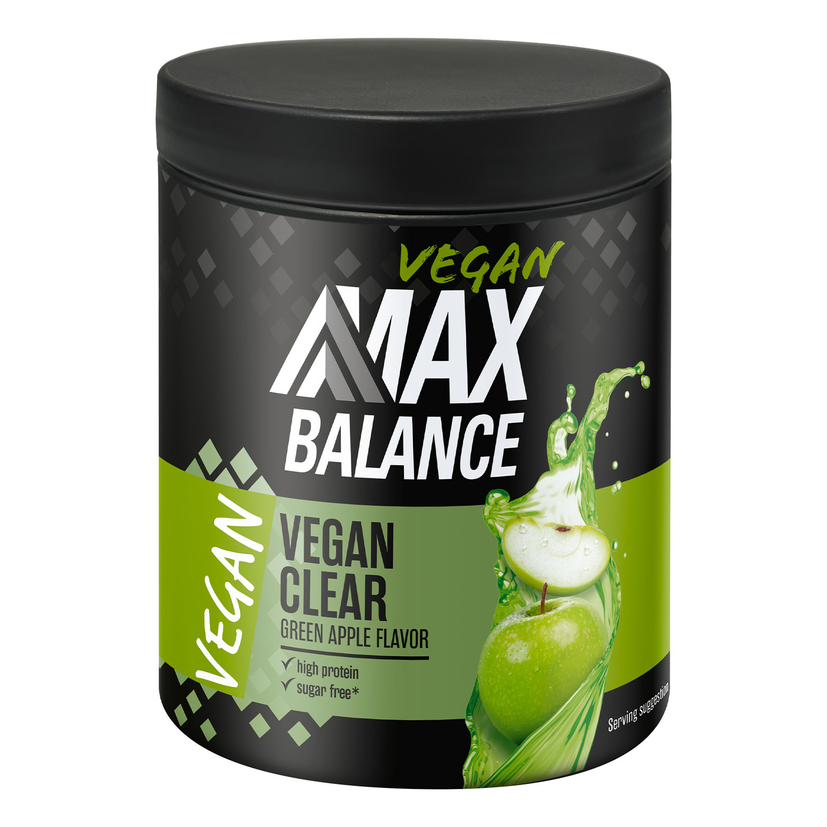 Max Balance Vegan Clear Whey gr&uuml;ner Apfel 300 g - Bild 1