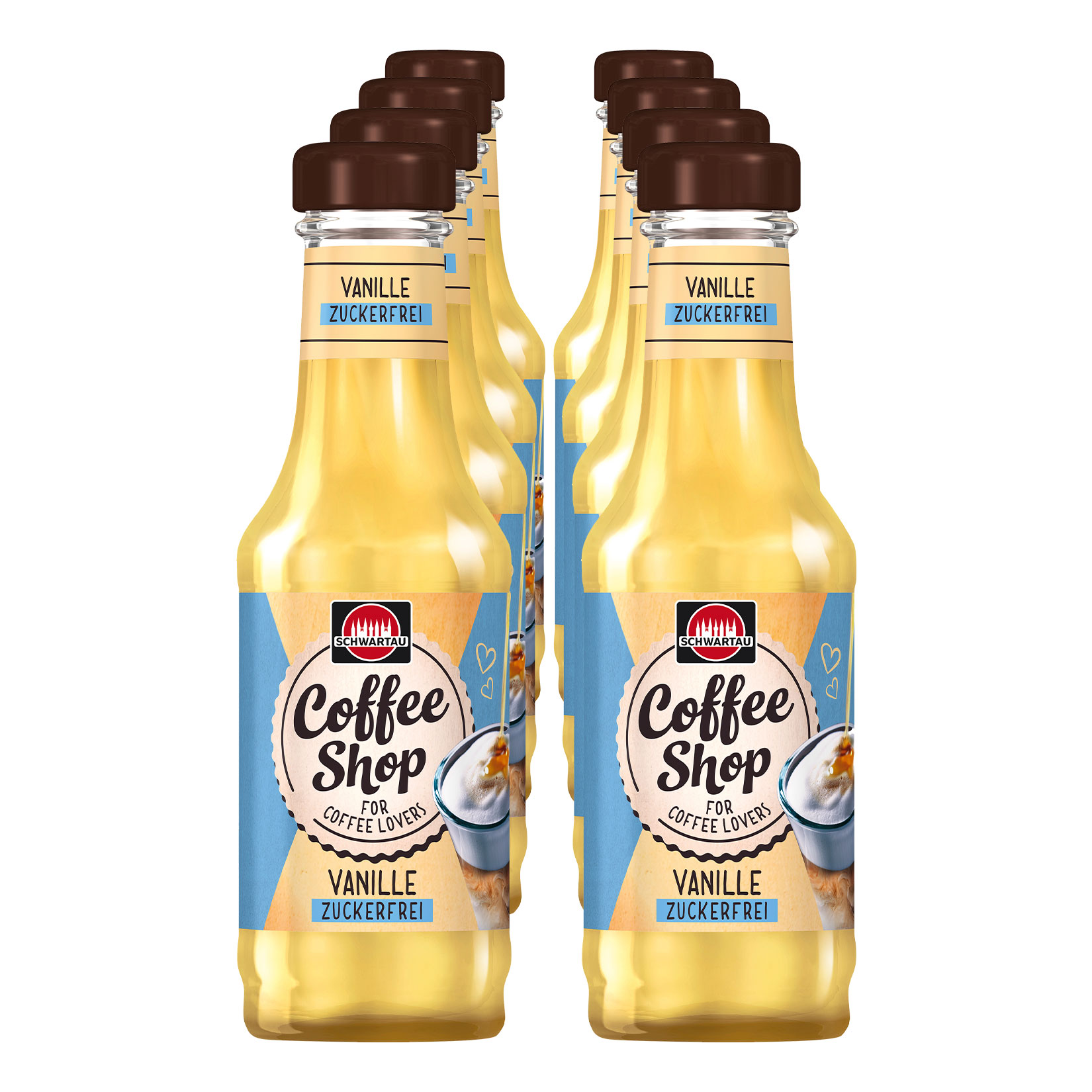 Schwartau Coffee Shop Vanille zuckerfrei 200 ml, 8er Pack - Bild 1