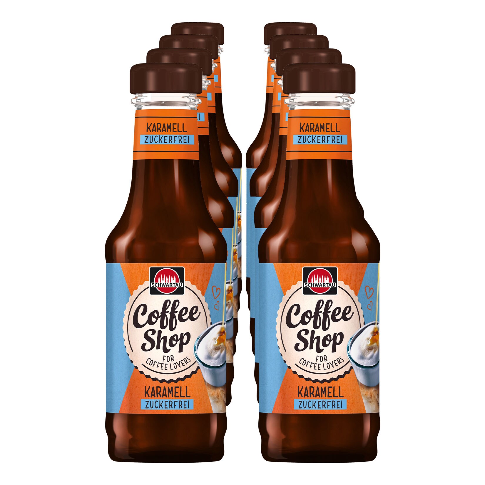 Schwartau Coffee Shop Caramel zuckerfrei 200 ml, 8er Pack - Bild 1