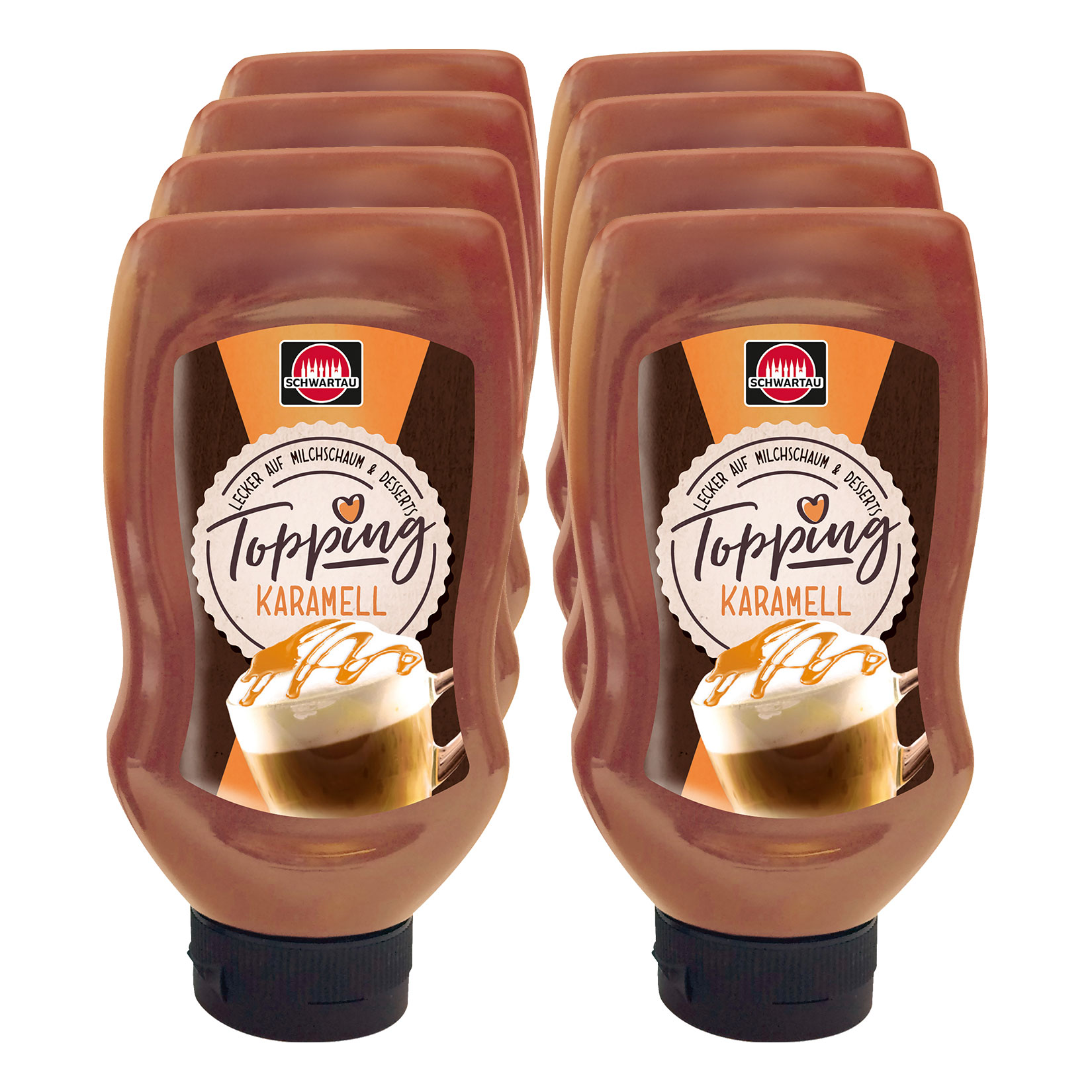Schwartau Coffee Shop Topping Sauce Caramel 250 ml, 8er Pack - Bild 1
