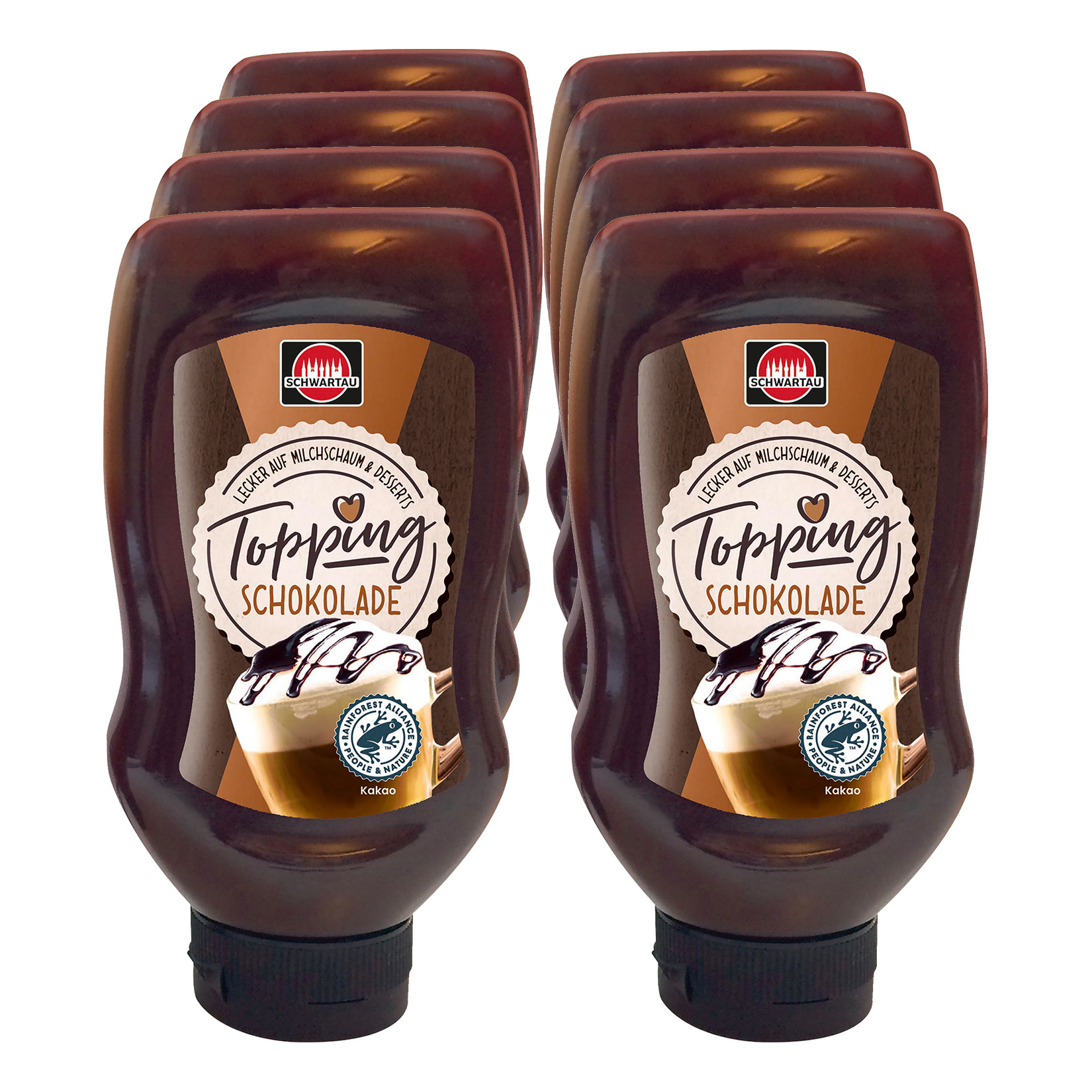 Schwartau Coffee Shop Topping Sauce Schoko 250 ml, 8er Pack - Bild 1