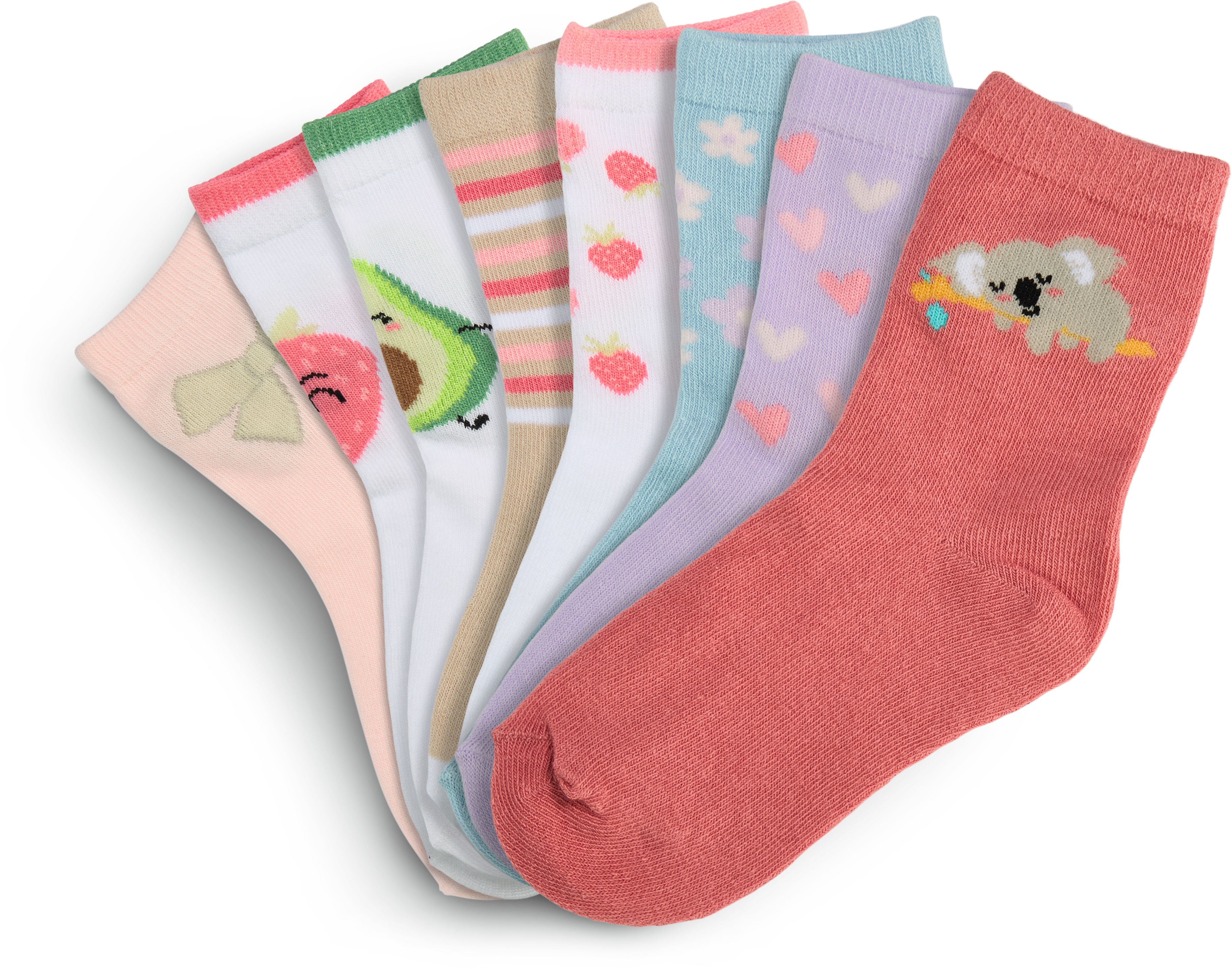 SoC Kinder socken 8-pack Bunt M&auml;dchen 23-26 - Bild 1