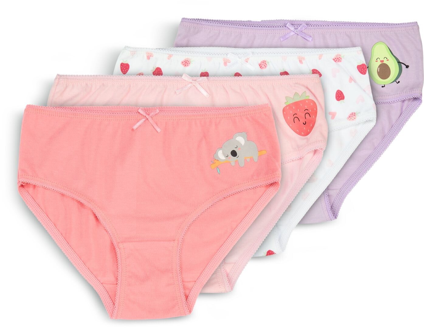 SoC Kinder Slips/Retros 4er pack - Bunt M&auml;dchen Slips 122-128 - Bild 1