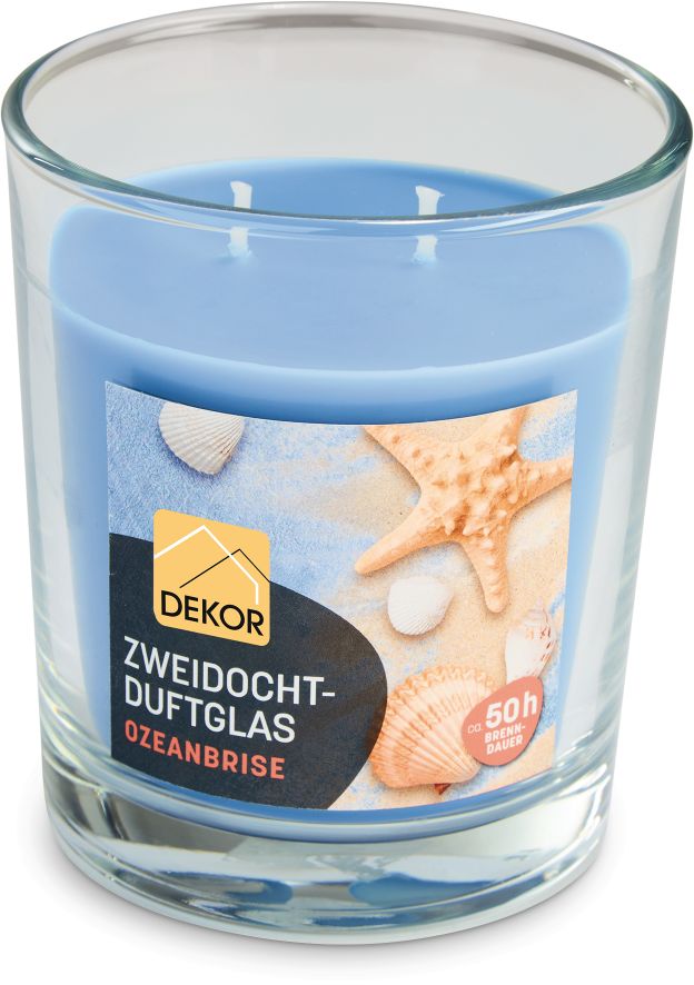 Dekor Sort. 2-Docht-Duftglas Ocean Brise - Bild 1