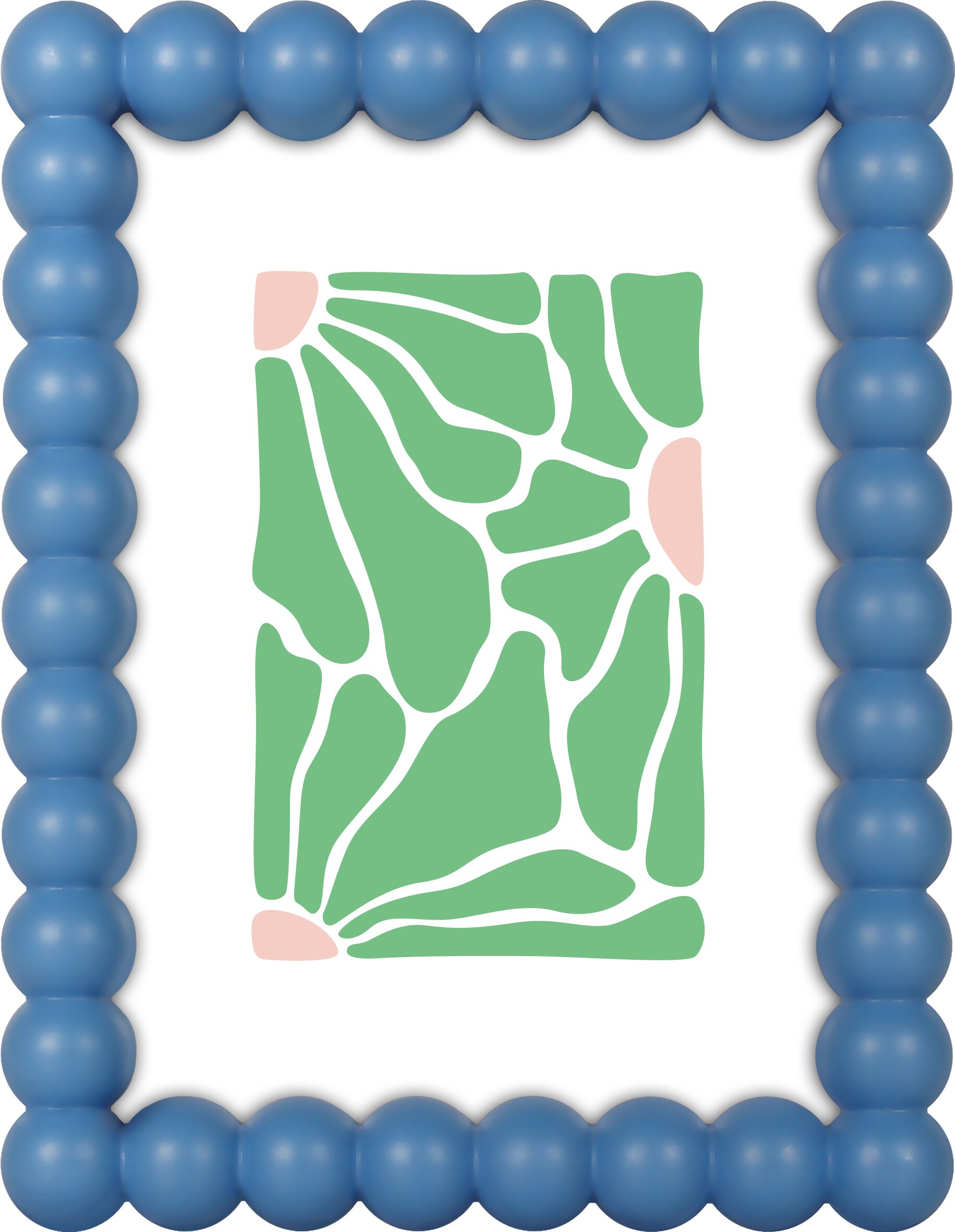 Dekor Bilderrahmen 2er 13x18 cm Kugelform blau/hellgr&uuml;n - Bild 1