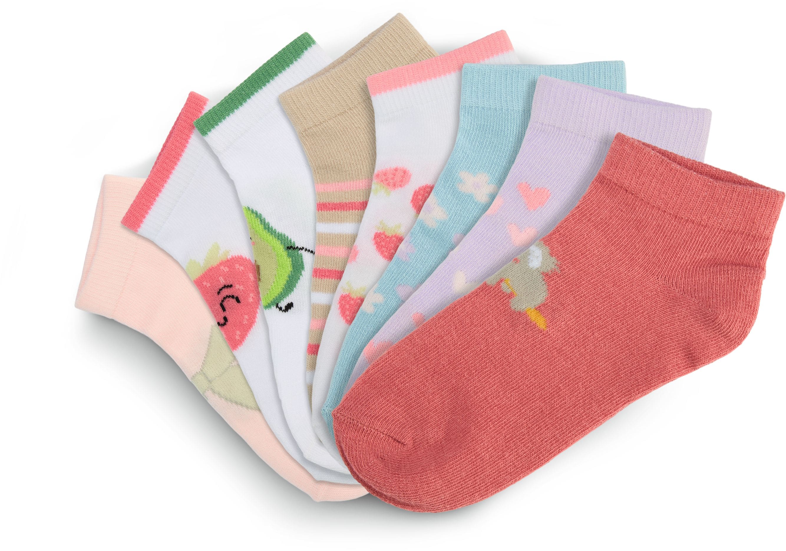 SoC Kinder Sneaker socken 8-pack Bunt M&auml;dchen 23-26 - Bild 1