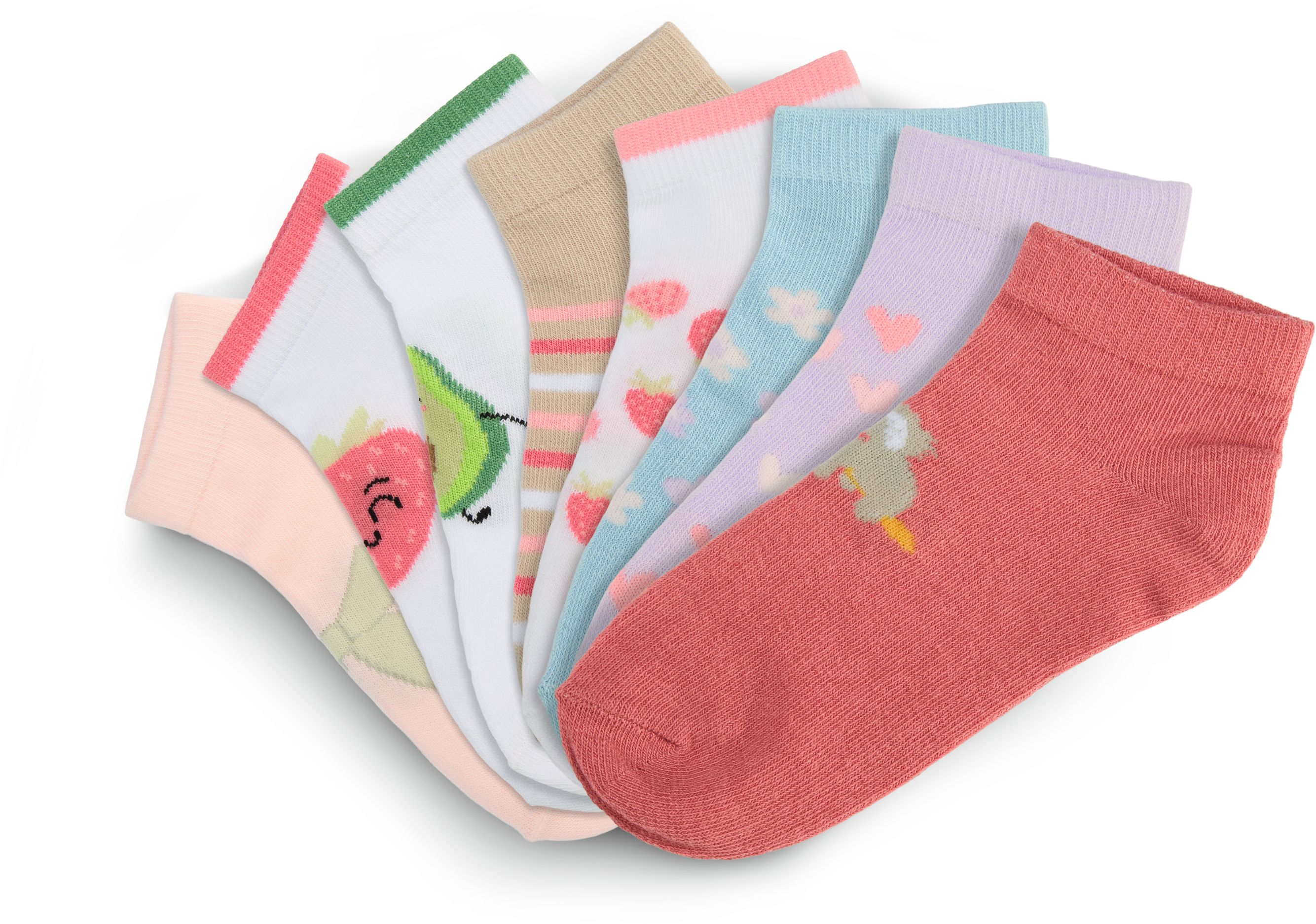 SoC Kinder Sneaker socken 8-pack Bunt M&auml;dchen 27-30 - Bild 1