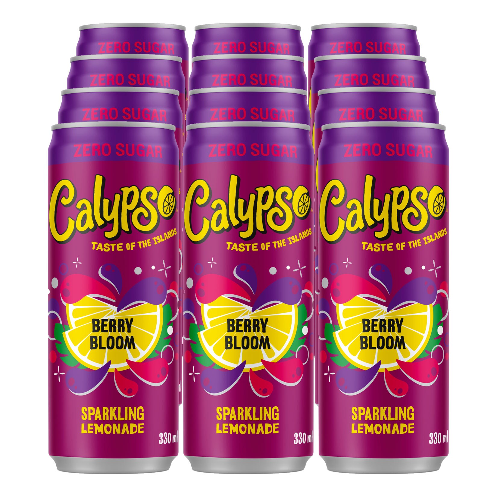 Calypso Berry Bloom Zero 0,33 Liter Dose, 12er Pack - Bild 1