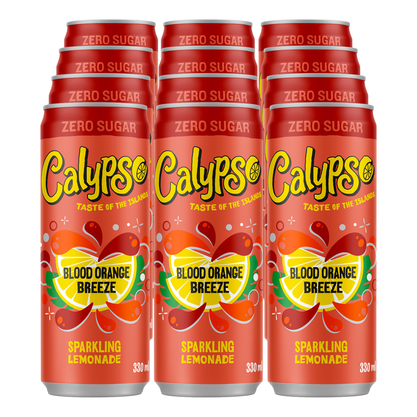 Calypso Blood Orange Breeze 0,33 Liter Dose, 12er Pack - Bild 1
