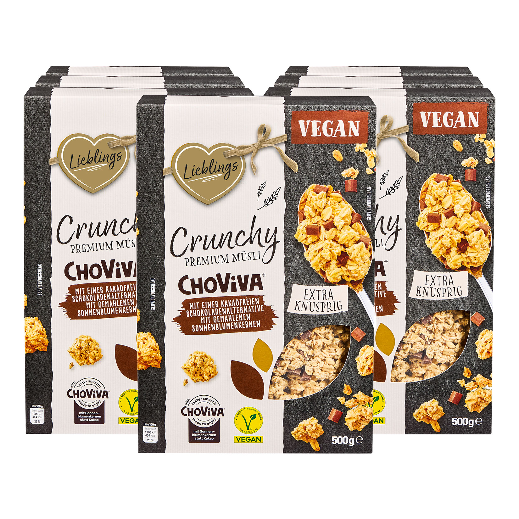 Lieblings Knusperm&uuml;sli Choviva 500 g, 7er Pack - Bild 1