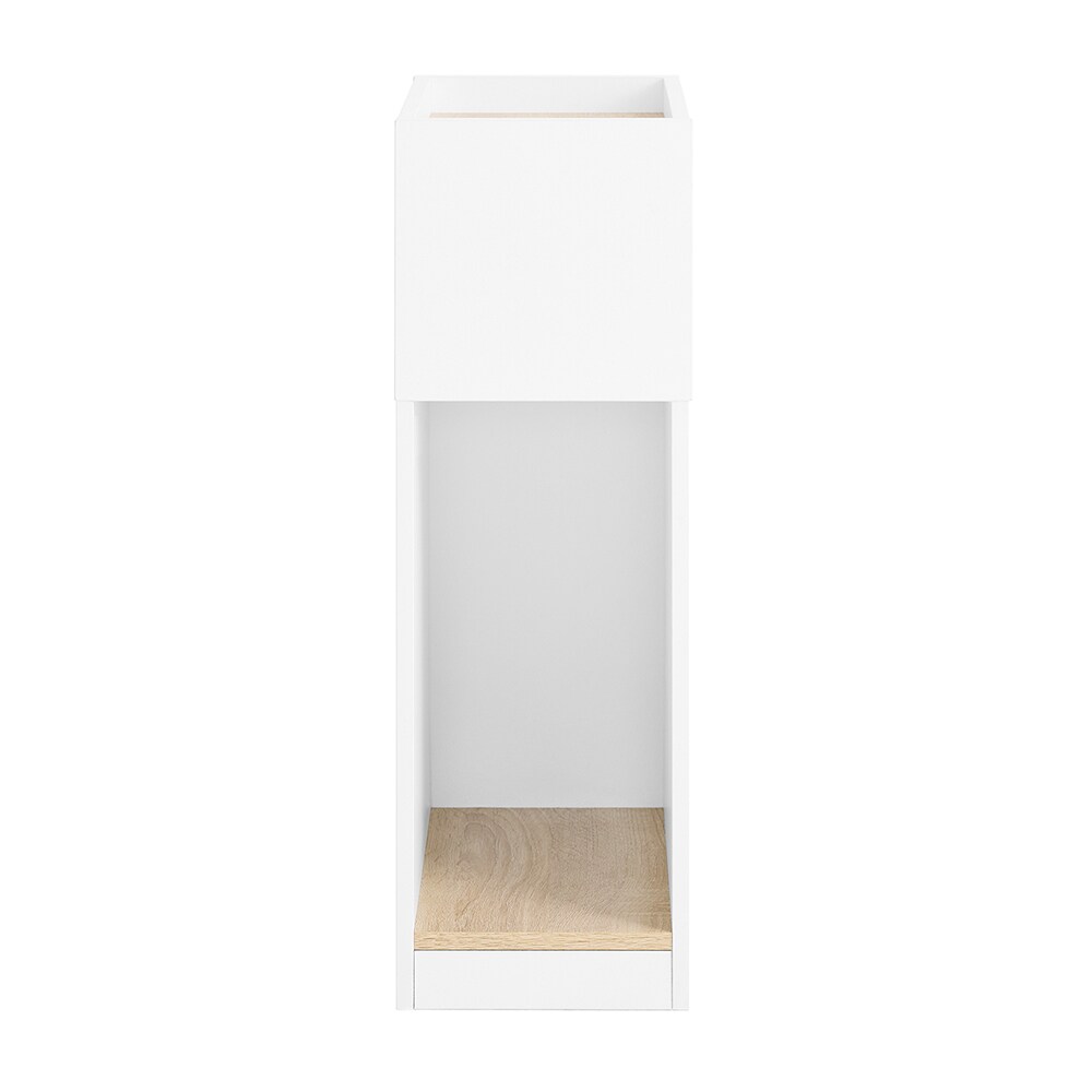 SoBuy Nachttisch mit 1 Ablage Weiß 35x20x60cm Minimalistisch