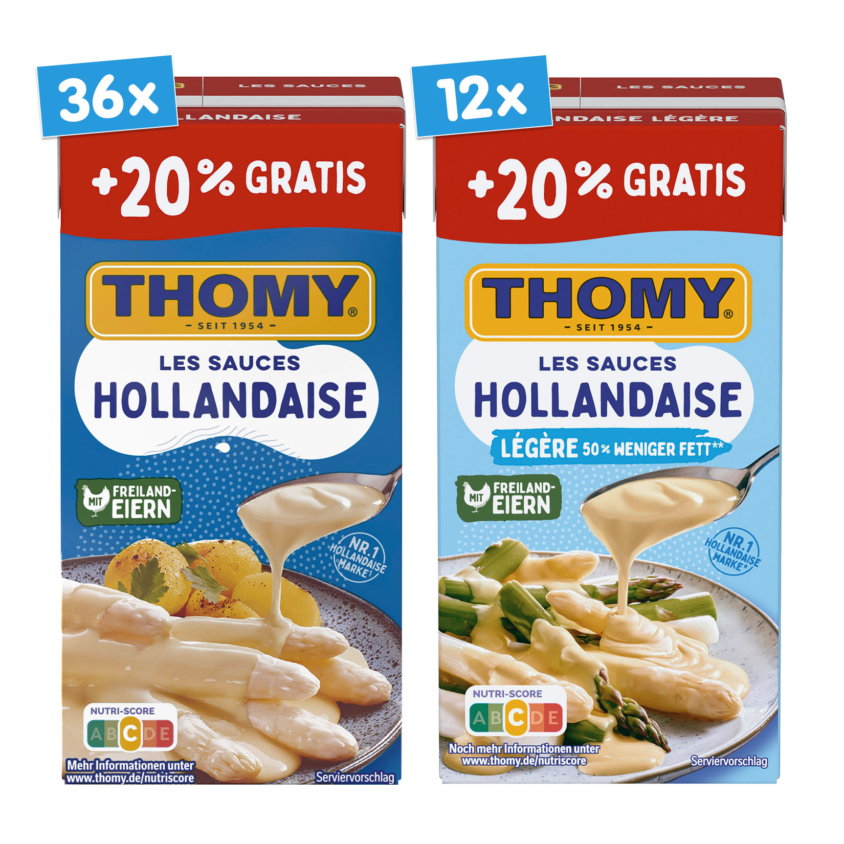 Thomy Les Sauce Hollandaise 300 ml, verschiedene Sorten, 48er Pack - Bild 1