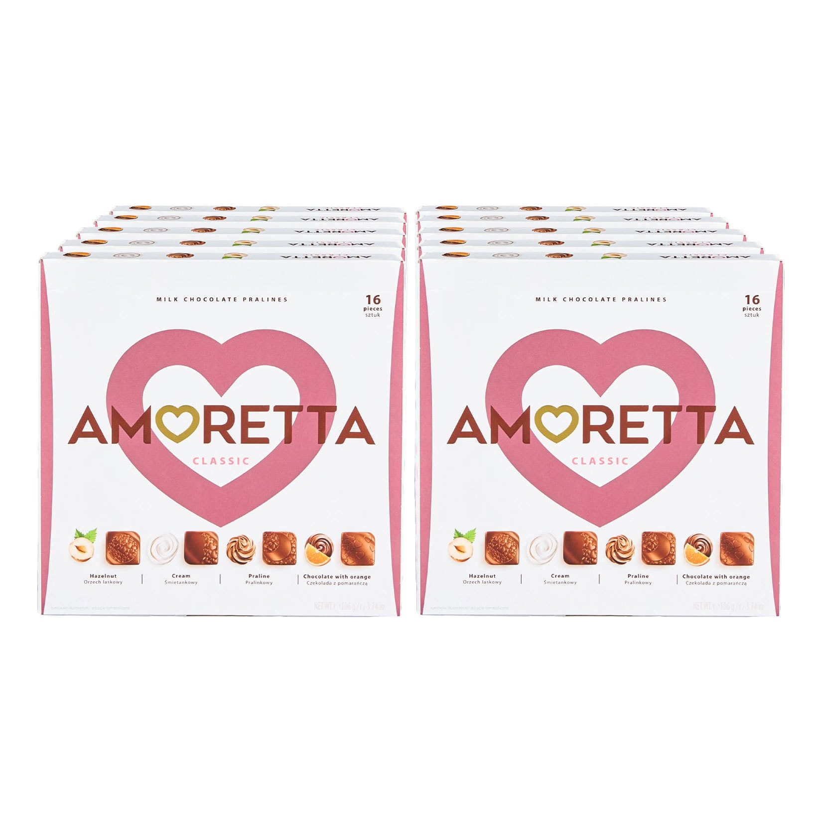 Amoretta Pralinen Classic 106 g, 10er Pack - Bild 1