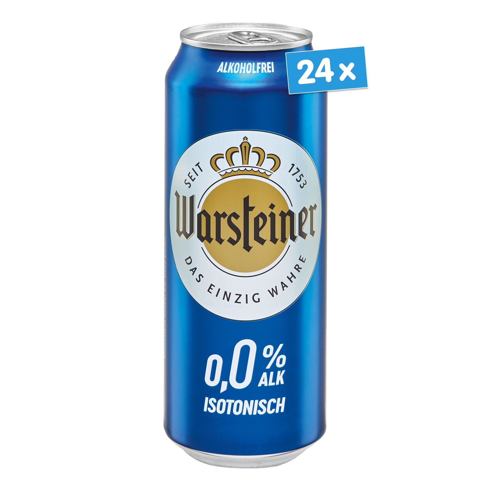 Warsteiner Alkoholfrei 0,0% 0,5 Liter Dose, 24er Pack - Bild 1