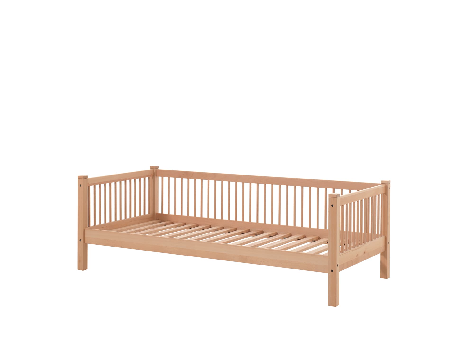 FAGUS Day-Bett mit Liegefl&auml;che 90 x 200 cm, inkl. Lattenrost, Ausf. Buche massiv natur - Bild 1