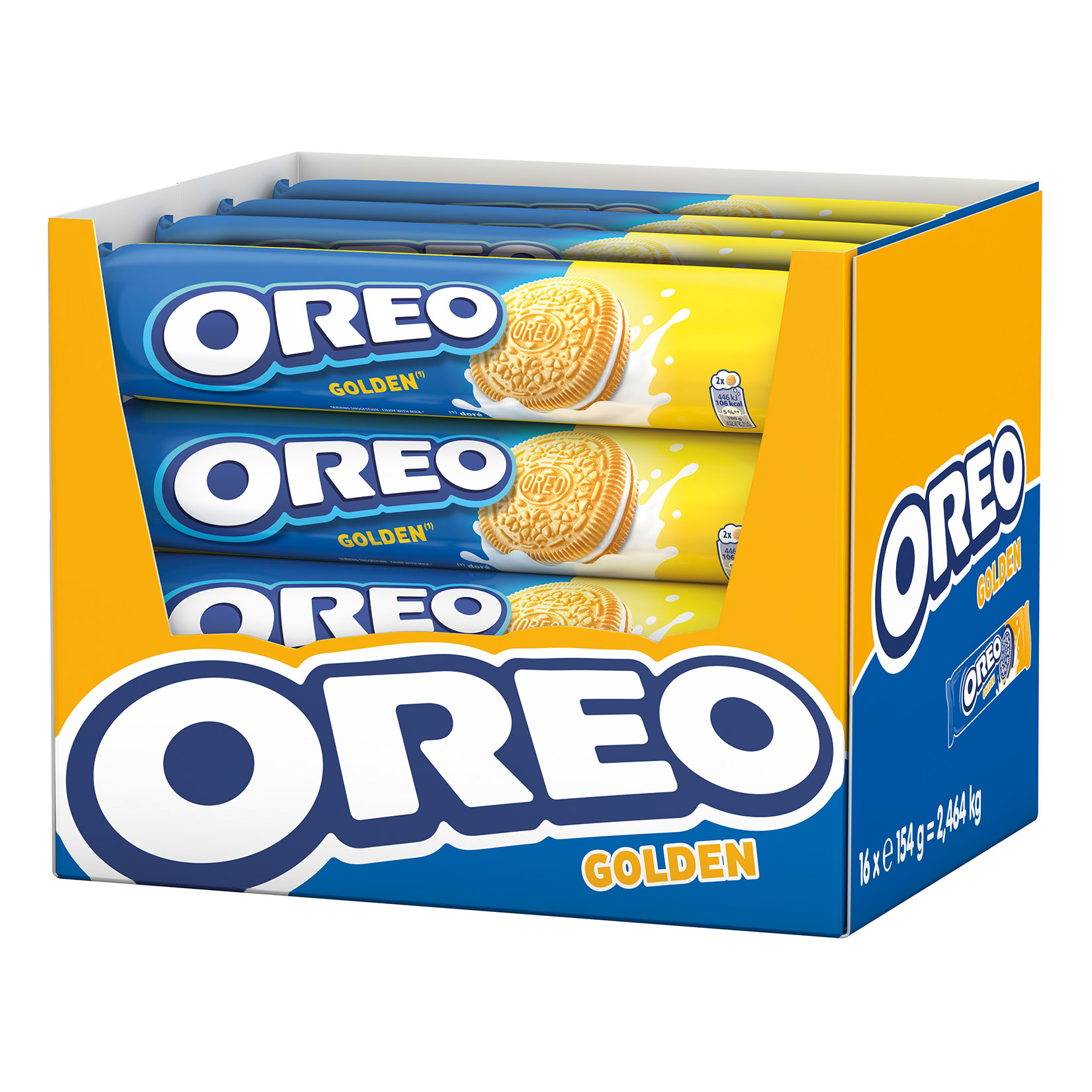 Oreo Golden 154 g, 16er Pack - Bild 1