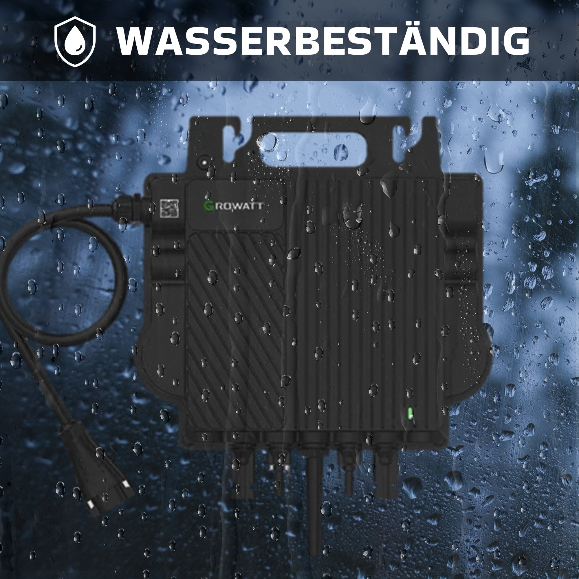 GROWATT Mikro-Wechselrichter 800 W NEO-800M-X für Balkonkraftwerk, IP67 wetterfest, Plug&Play Installation, 2 MPPT, WIFI Bluetooth, Micro Inverter bei online bestellen
