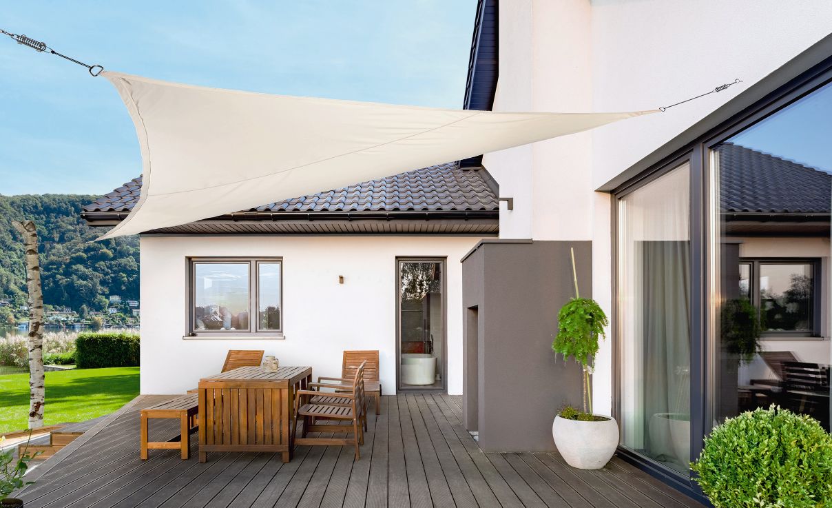 Living & Garden Sonnensegel Beige - Bild 1